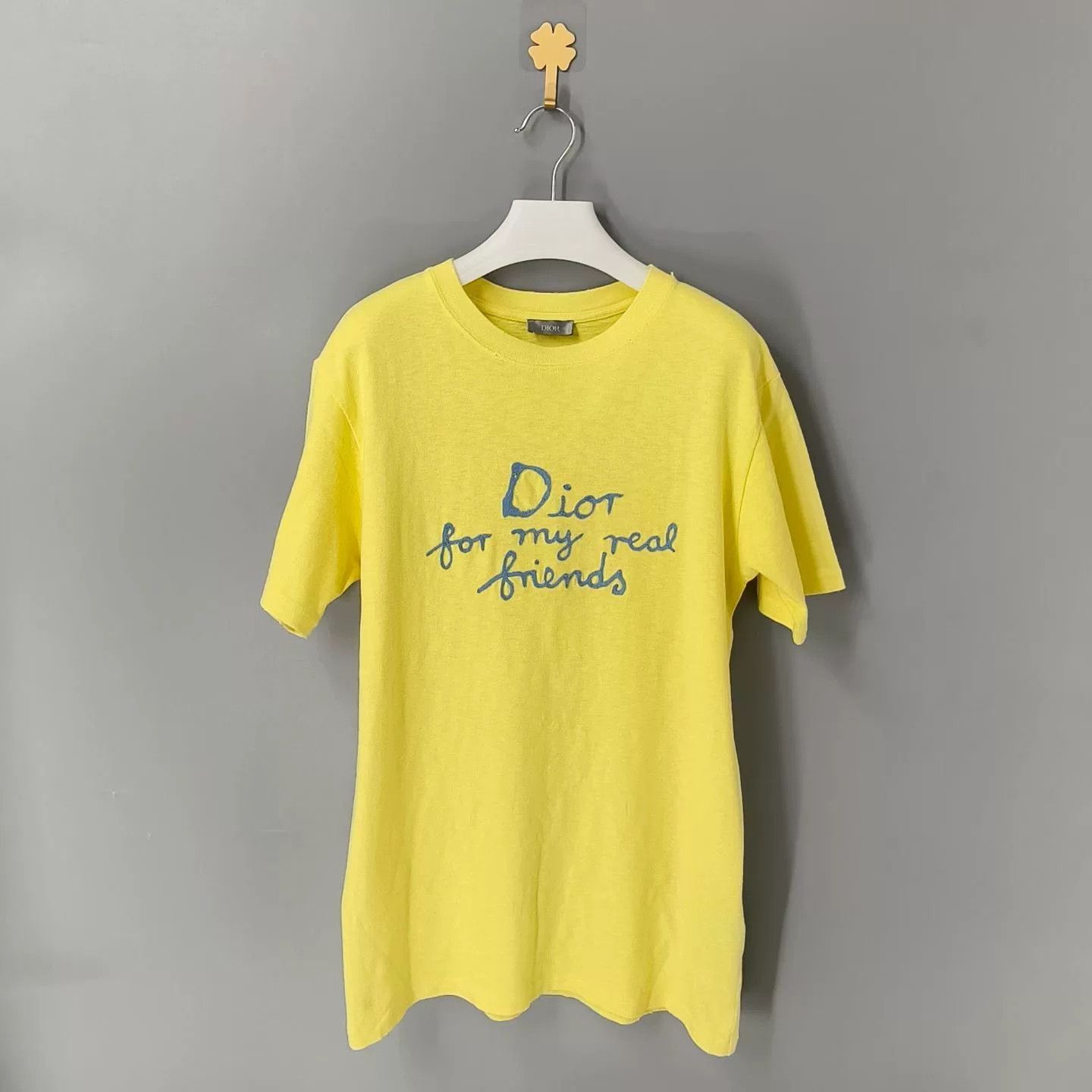 Dior dior ss25 yellow embroidered short sleeve t-shirt Size XS / US 0-2 / IT 36-38 - 1 Thumbnail