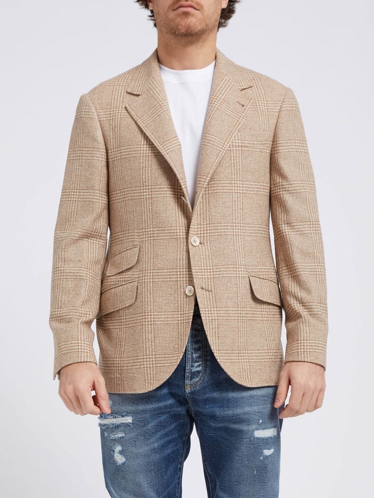 Brunello Cucinelli o1w1db10924 Woven Jacket Cotton in Grey Size US M / EU 48-50 / 2 - 1 Preview