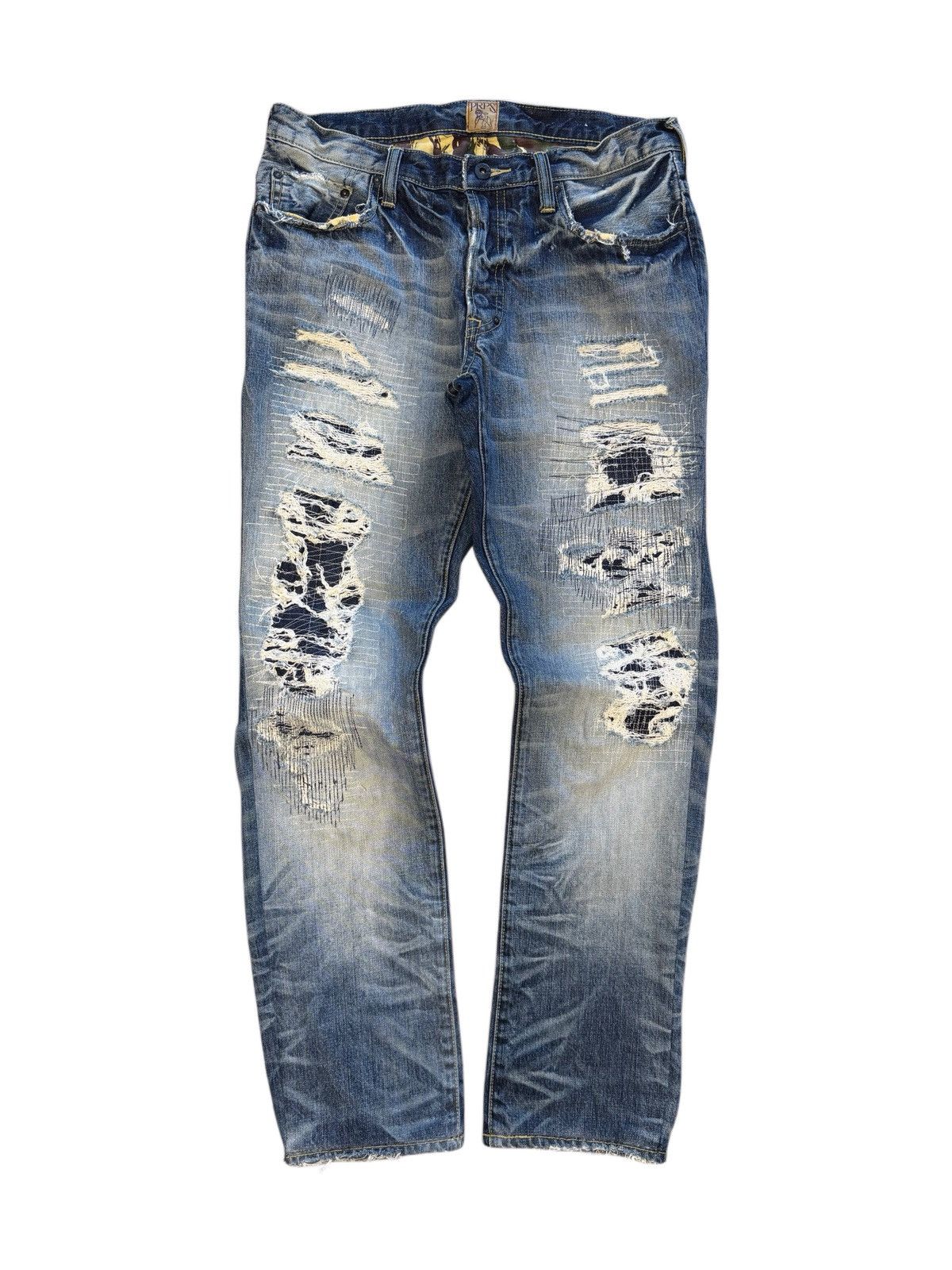Prps Prps Archive Crazy Distressing/Stitching Denim Size 32 Size US 32 / EU 48 - 1 Thumbnail