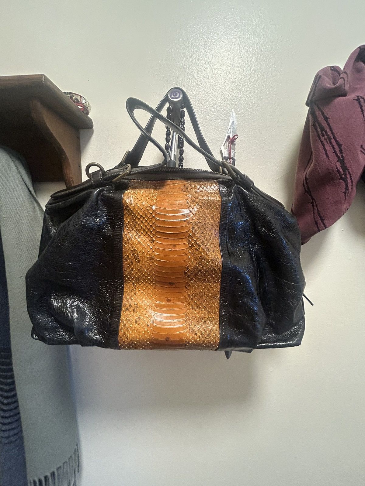 Dries Van Noten Snake skin leather bag Size ONE SIZE - 1 Thumbnail