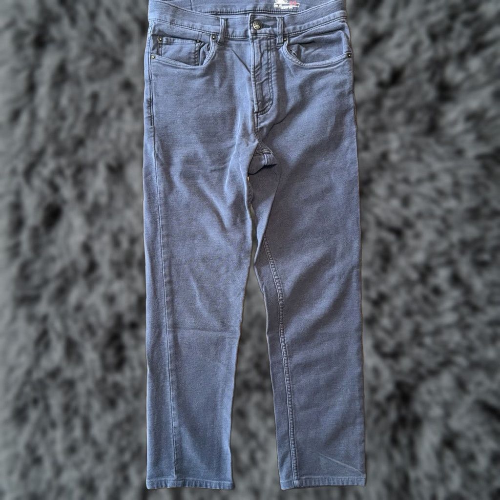 Faherty Faherty Jeans Mens 29x26 Blue Stretch Denim Straight City Regular Rise 10 26 Inseam Buttons Zip Pocket Logo Size US 29 - 1 Thumbnail
