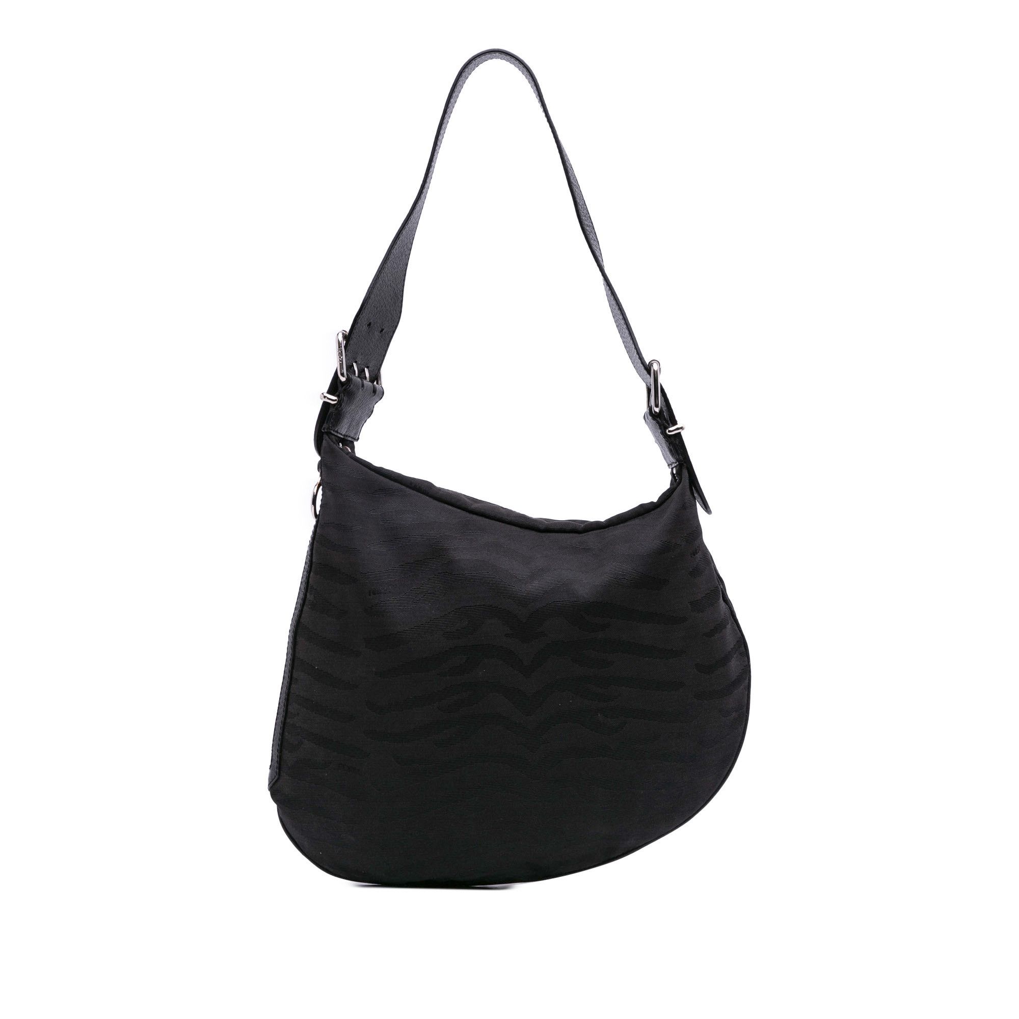 Fendi Fendi Zebra Print Canvas Oyster Hobo Size ONE SIZE - 1 Thumbnail