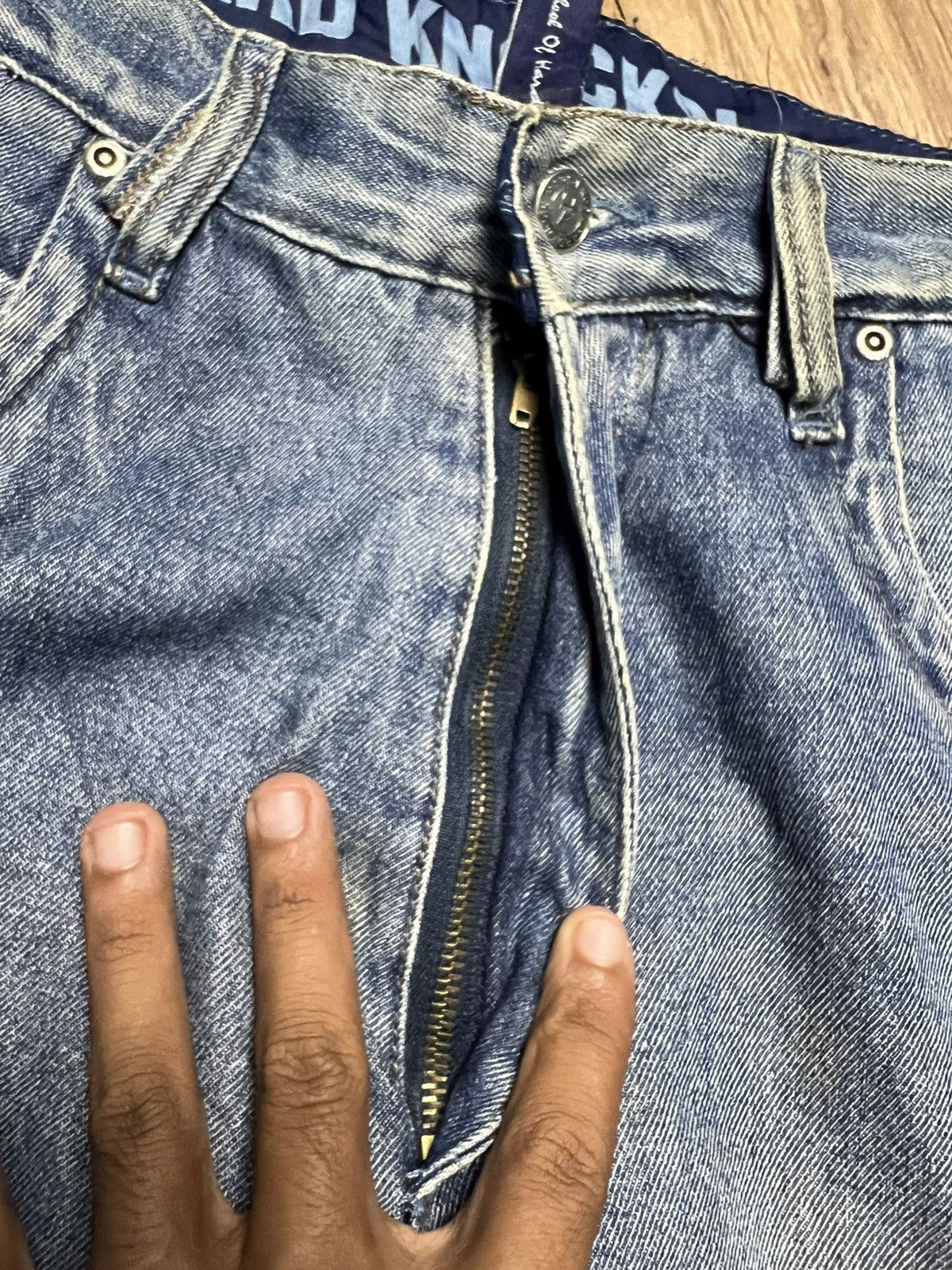 School of Hard Knocks Vintage Baggy DJ Graphic Jeans Y2K(43)