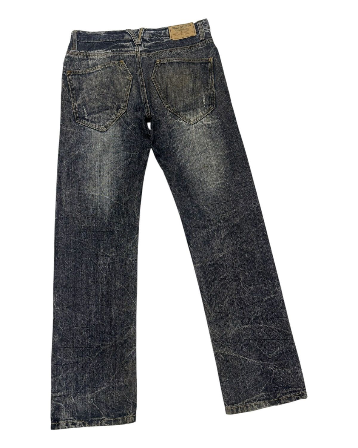 Hysteric Glamour × Tornado Mart RARE VINTAGE JAPANESE BACK & FORTH DISTRESSED DENIM JEANS Size US 32 / EU 48 - 10 Thumbnail