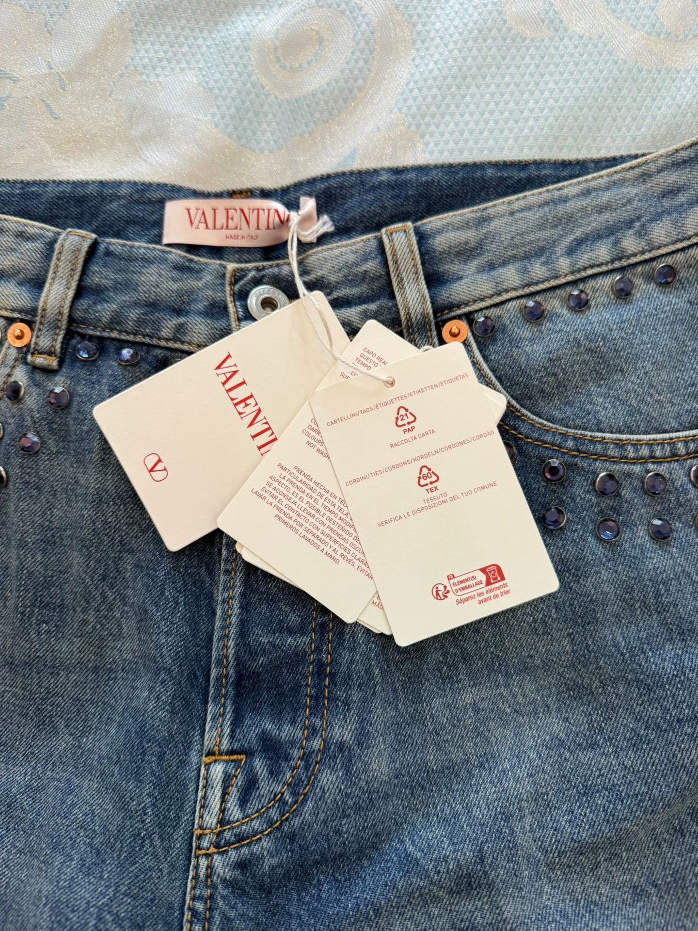 Valentino Valentino New 32 Jeans Waist Crystal Band Size US 32 / EU 48 - 5 Thumbnail