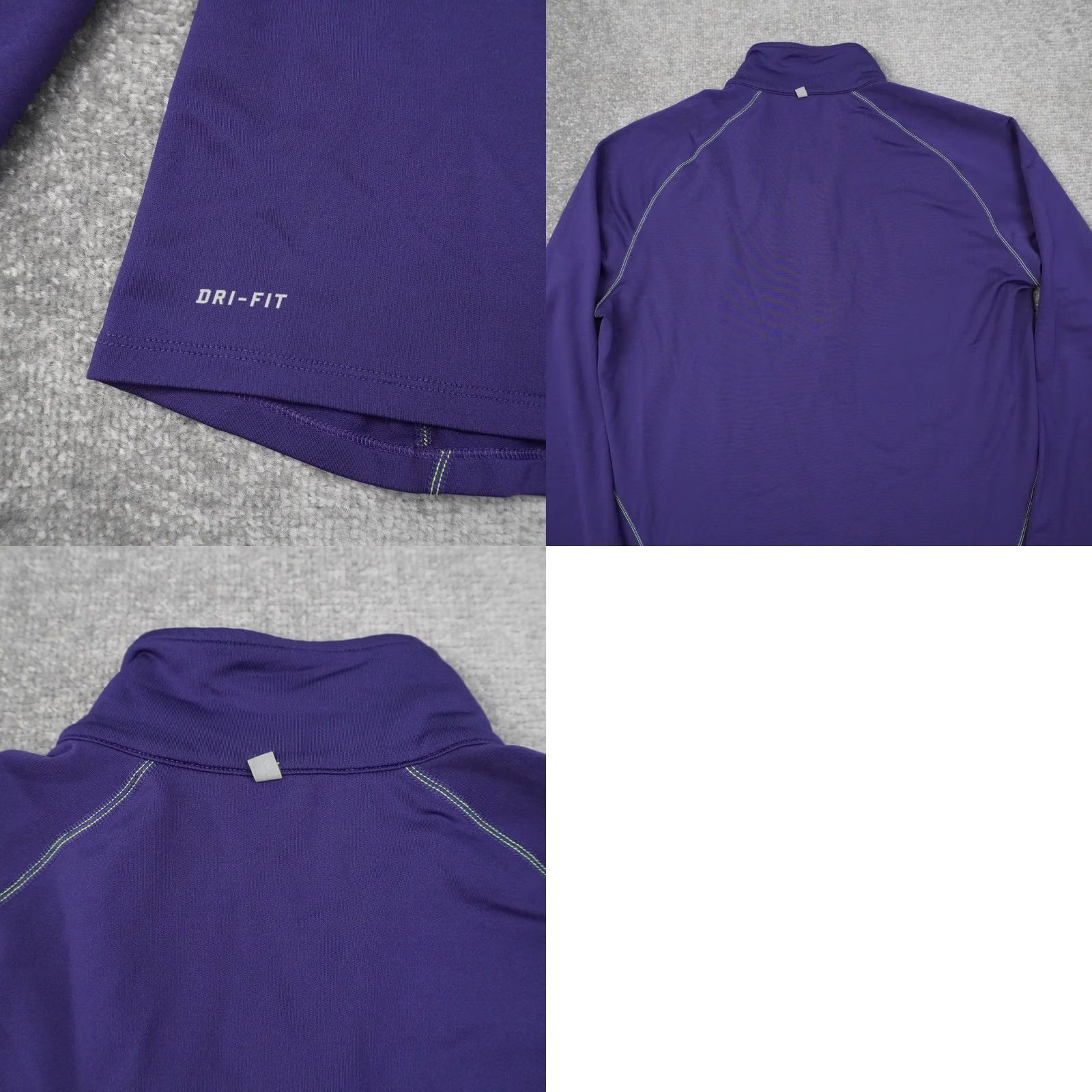 Nike Nike Women Large Purple Dri Fit Running Sweatshirt Half Zip Pullover Outdoors Size L / US 10 / IT 46 - 8 Thumbnail