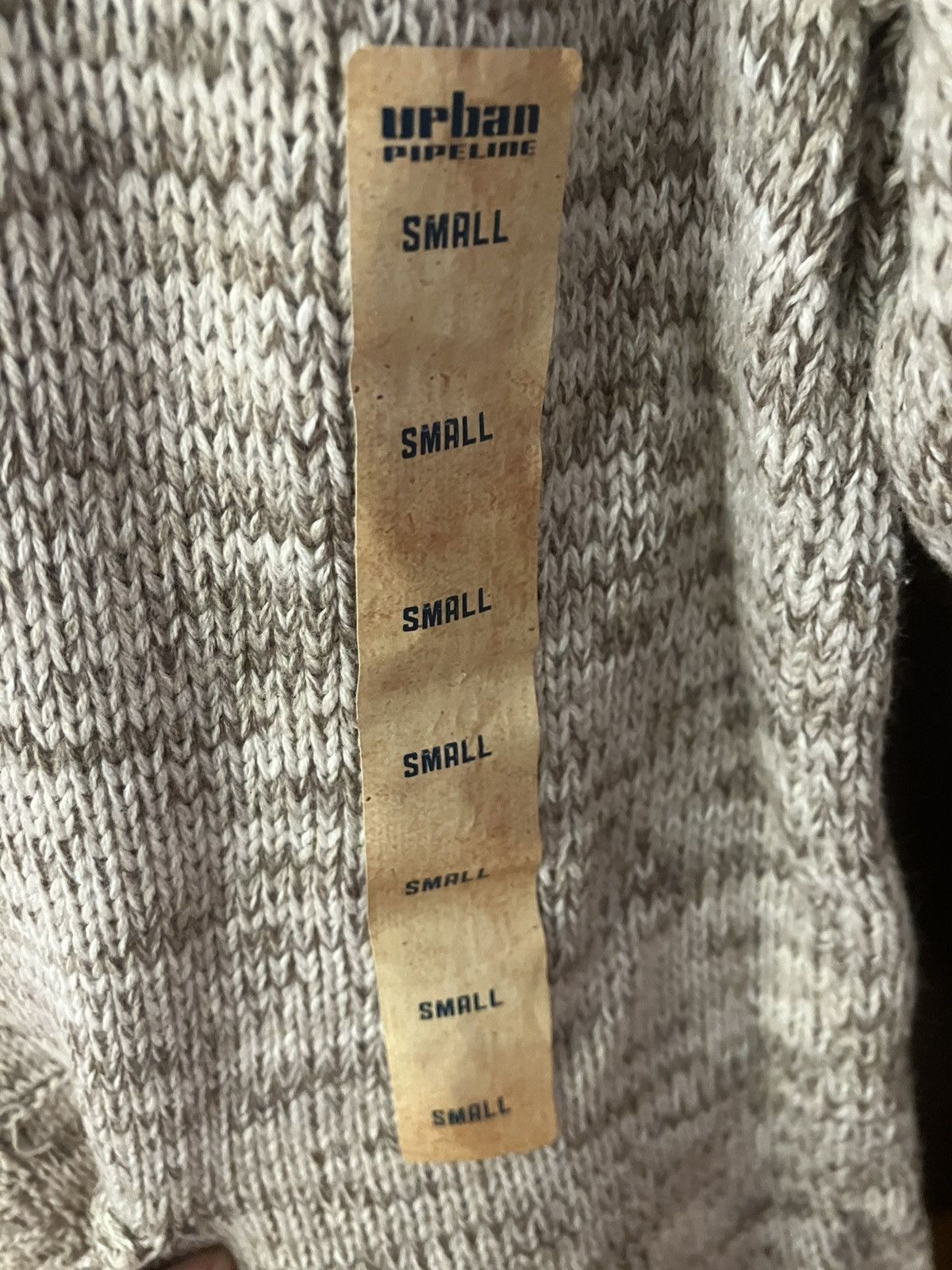 Urban Pipeline Urban Pipeline Hooded Henley Knit Sweater Cream Small NWT Size US S / EU 44-46 / 1 - 5 Thumbnail