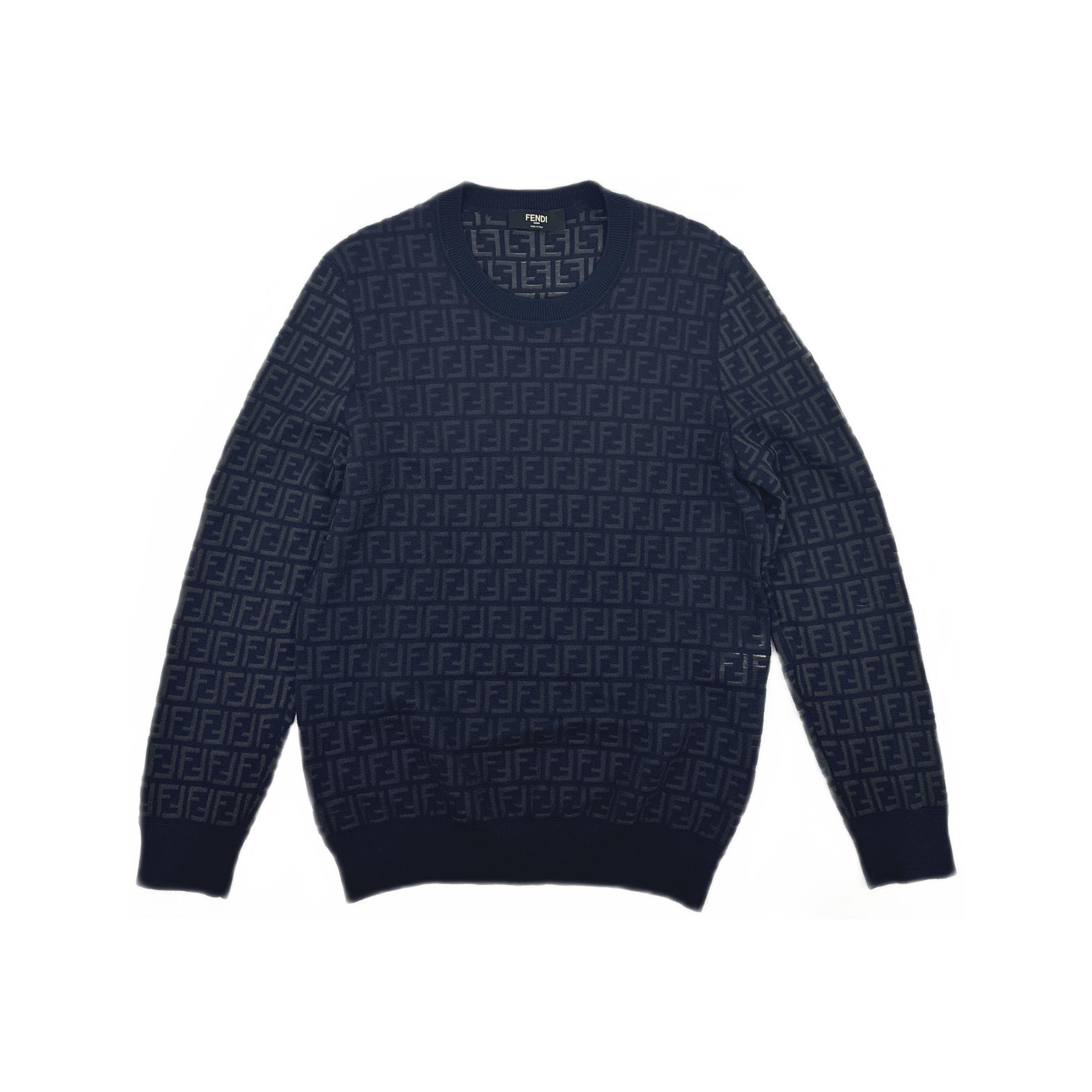 Fendi Fendi Monogram Logo Sweater Size XL Size US XL / EU 56 / 4 - 1 Thumbnail
