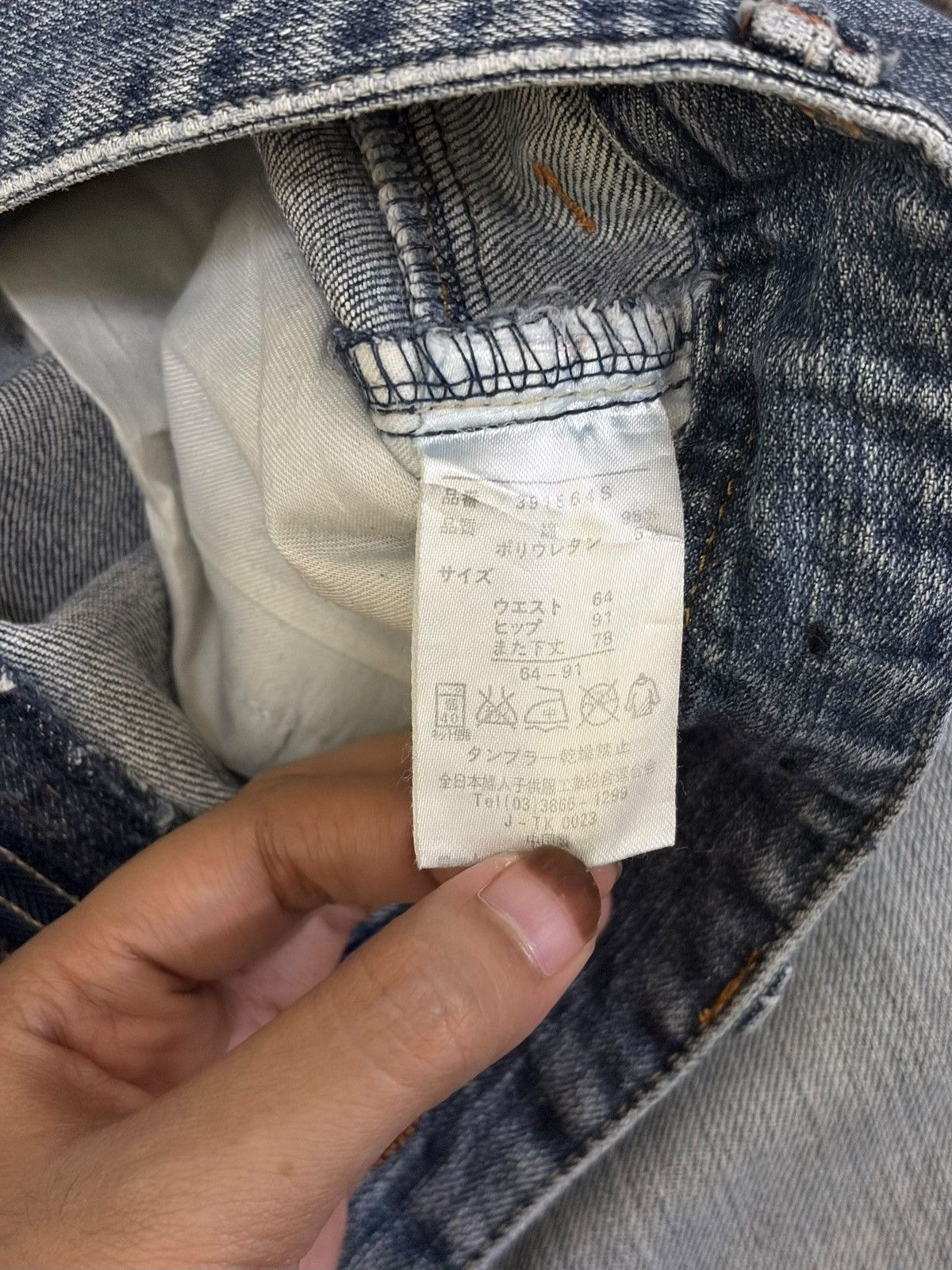 Diesel Vintage Japanese Brand Faded Wash Distressed Flare Jeans Size 29" - 5 Thumbnail