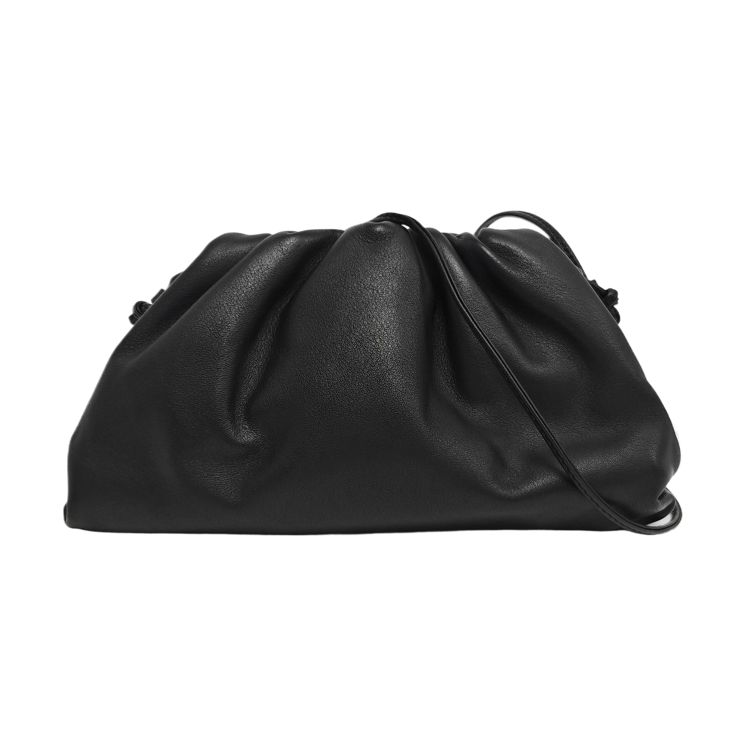 Bottega Veneta The Pouch Leather Shoulder Bag in Black, Women's