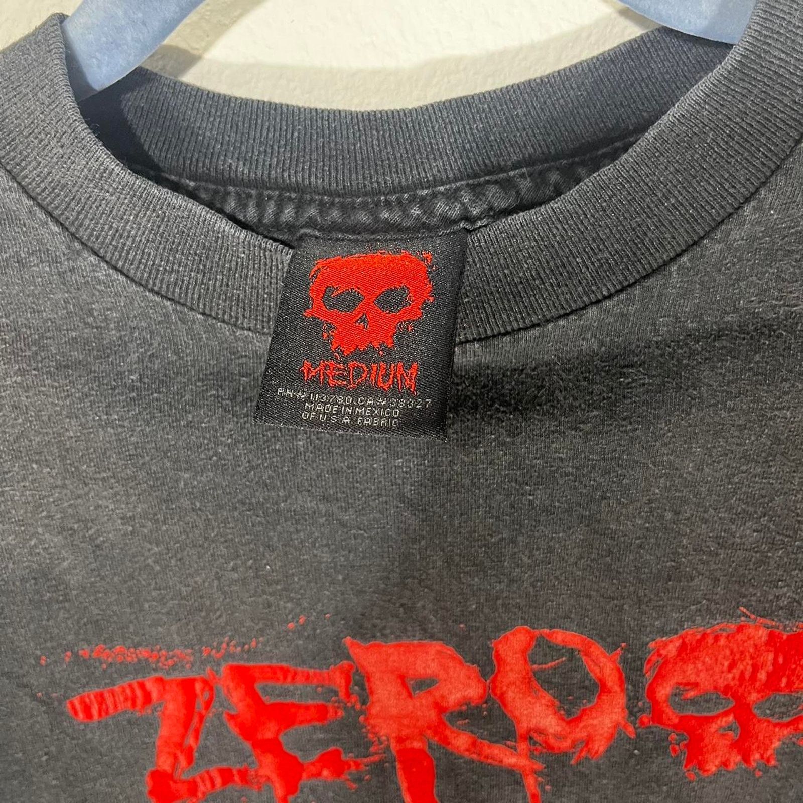 Vintage Rare Vintage 90s y2k zero skateboard black tshirt sz medium Size US M / EU 48-50 / 2 - 2 Thumbnail