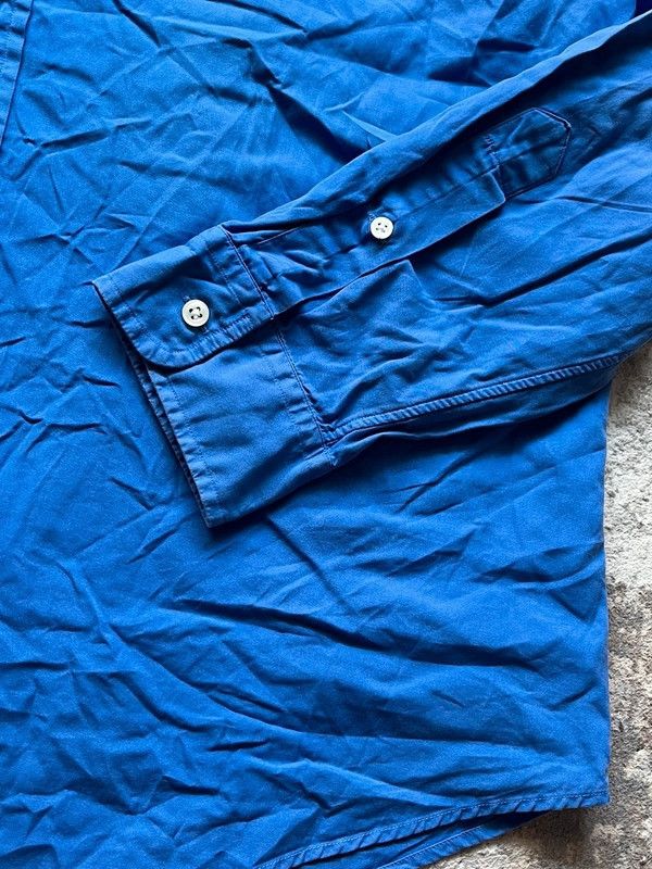 Polo Ralph Lauren Polo Ralph Lauren Sz XL Custom Fit Small Pony Blue Shirt Size US XL / EU 56 / 4 - 7 Thumbnail