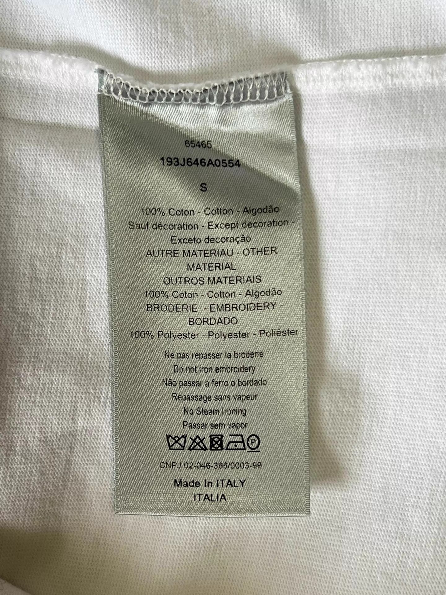 Dior Dior Black White Colorblock Logo SS T-Shirt S Size US S / EU 44-46 / 1 - 6 Thumbnail