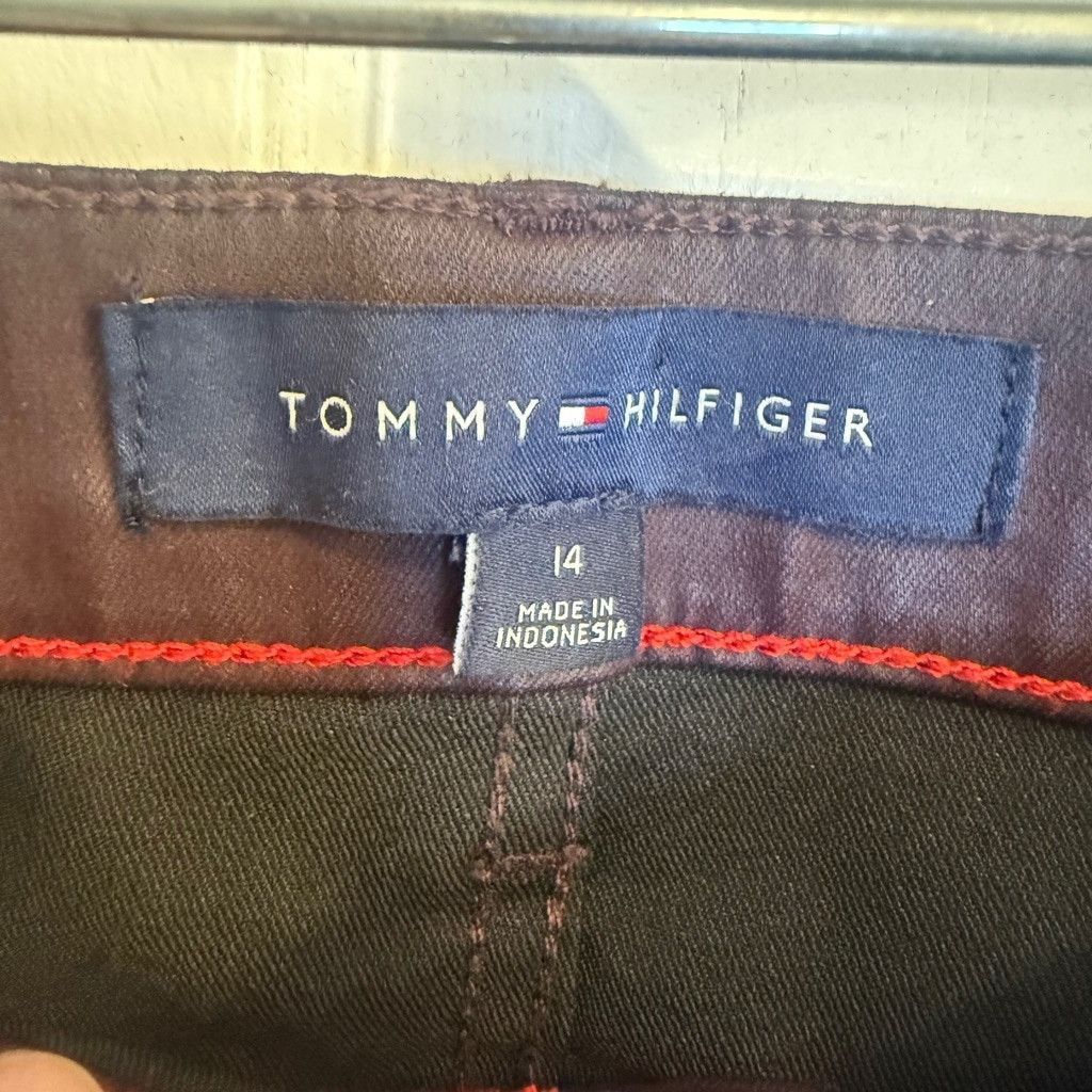 Tommy Hilfiger Women's Tommy Hilfiger waxed Pants Size 14 Brown Size 36" / US 14 / IT 50 - 5 Thumbnail