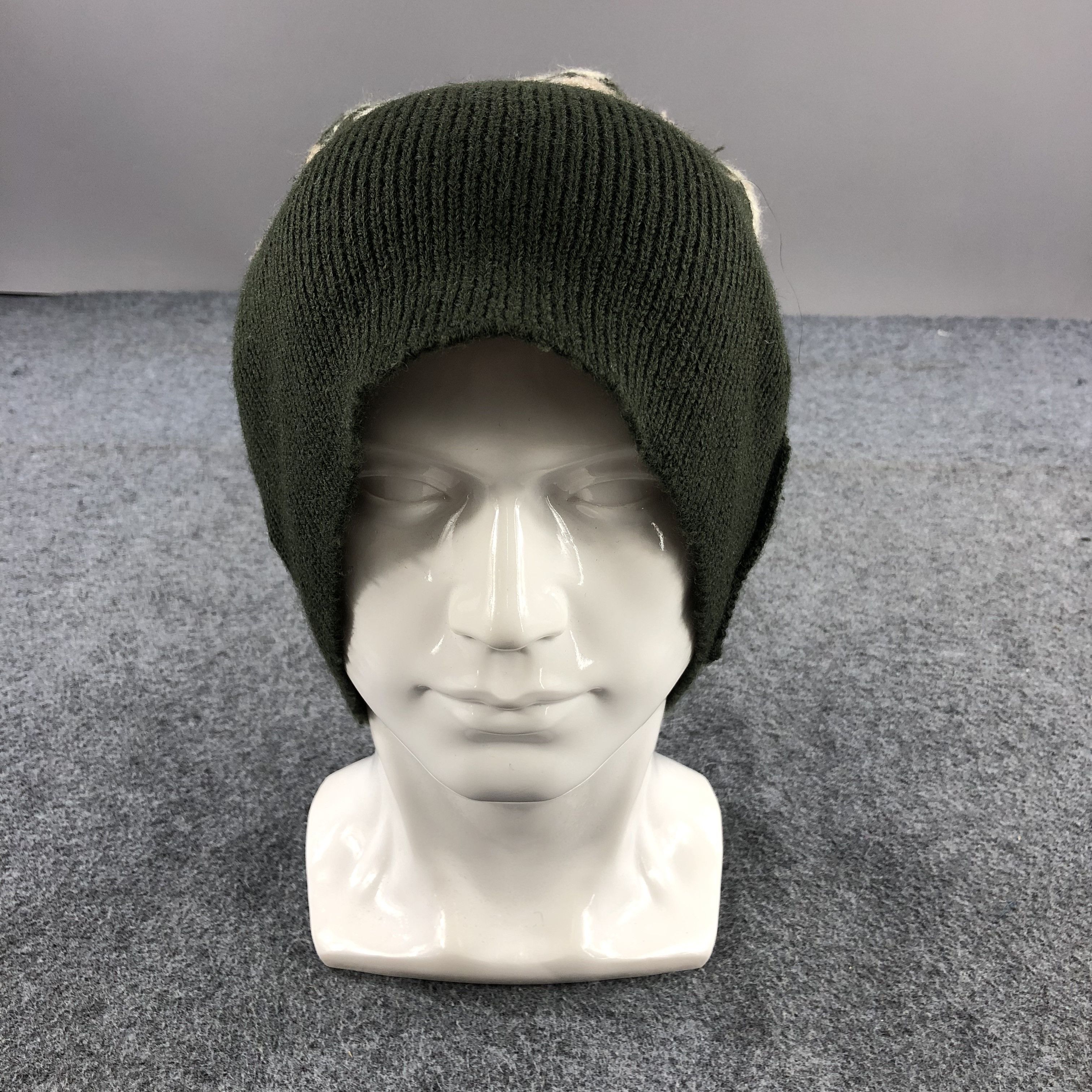 Vintage Unknown Argyle Design Wool Beanie Snowcap Snow Hat B226 Size ONE SIZE - 2 Thumbnail