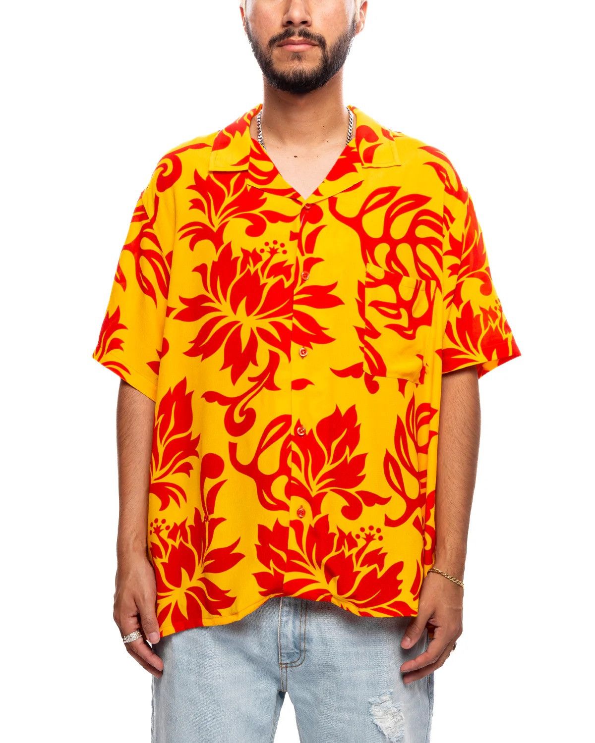 ERL Eco Viscose Tropical Hawaiian Shirt Size US L / EU 52-54 / 3 - 2 Thumbnail