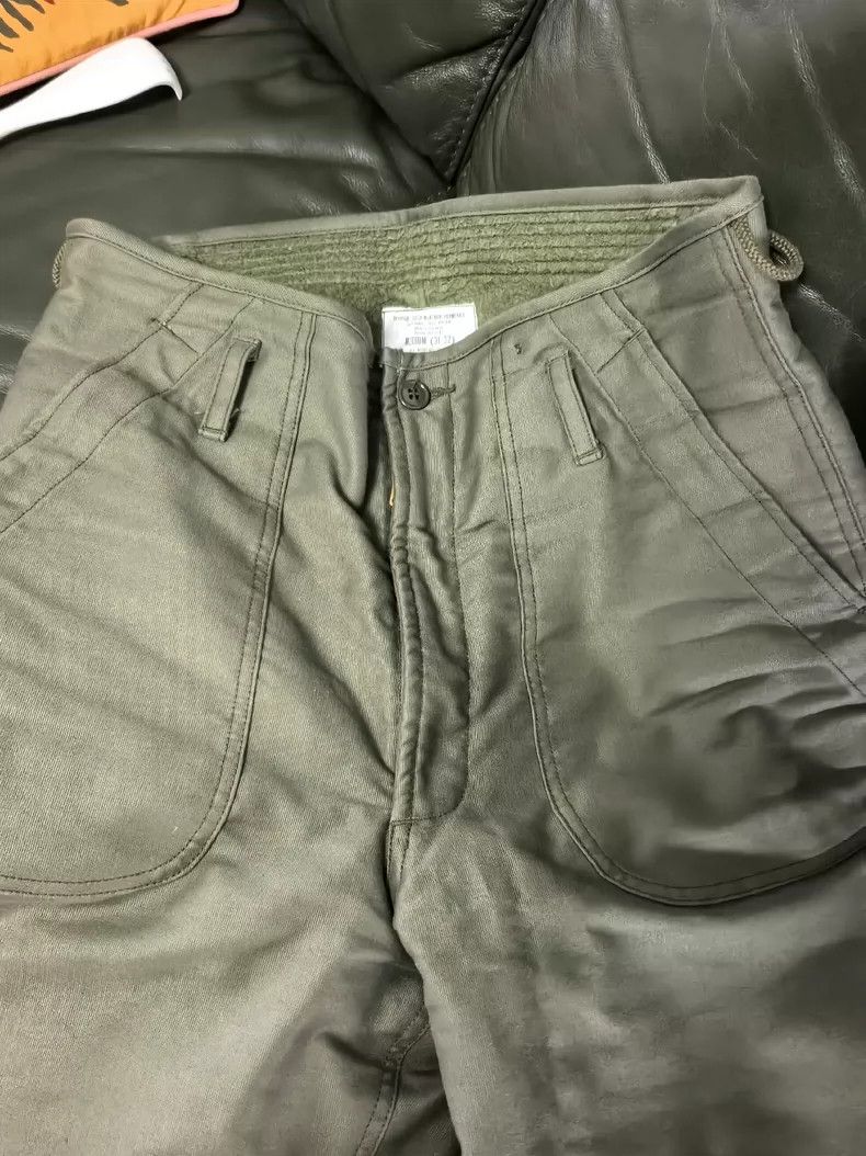 The Real McCoy's THE REAL McCOY'S Size MU.S.N. A-2 Deck Trousers, fleece mil Size US 27 - 3 Thumbnail