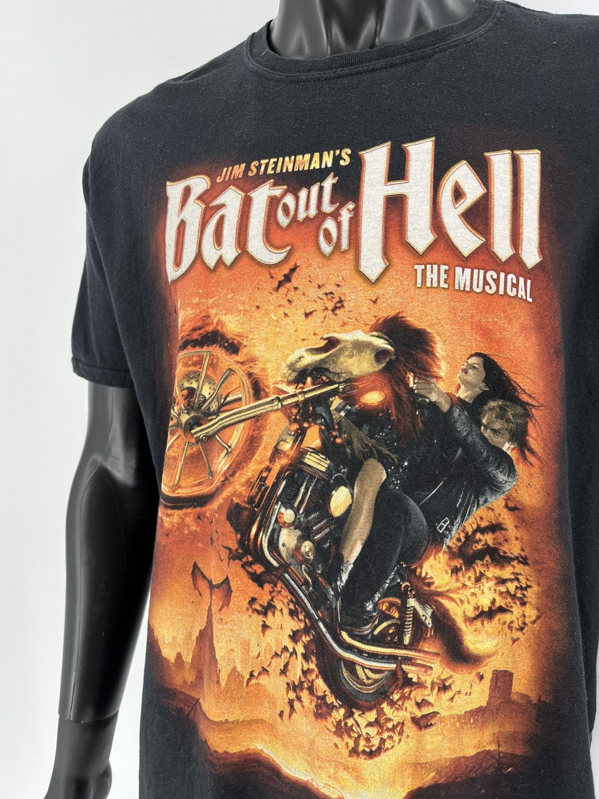Band Tees Vintage Jim Steinmans Bat Out Of Hell / The Musical / Shirt Size US XL / EU 56 / 4 - 6 Thumbnail