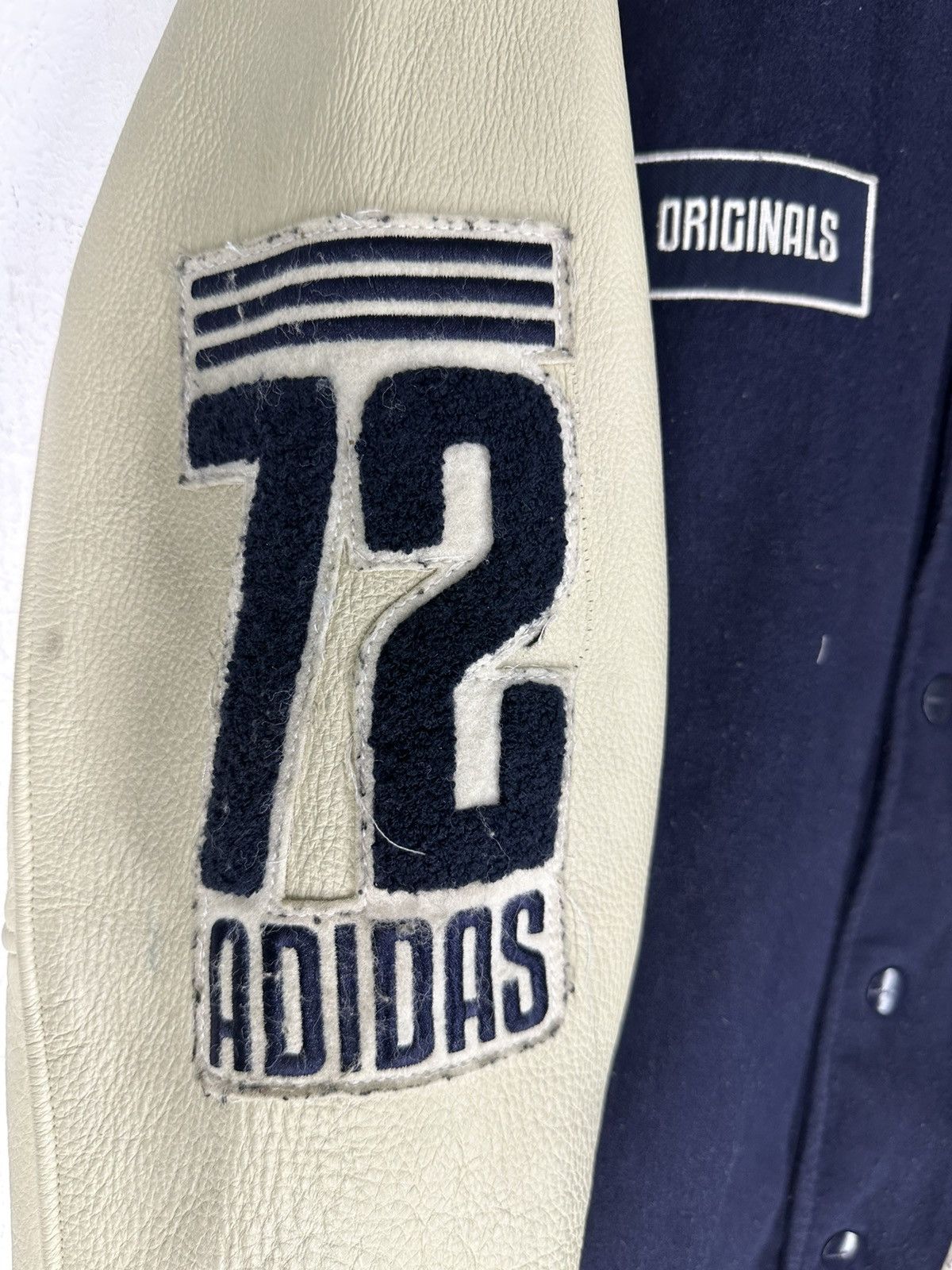 Adidas Adidas Varsity Wool/Leather Varsity Jacket Size US L / EU 52-54 / 3 - 7 Thumbnail