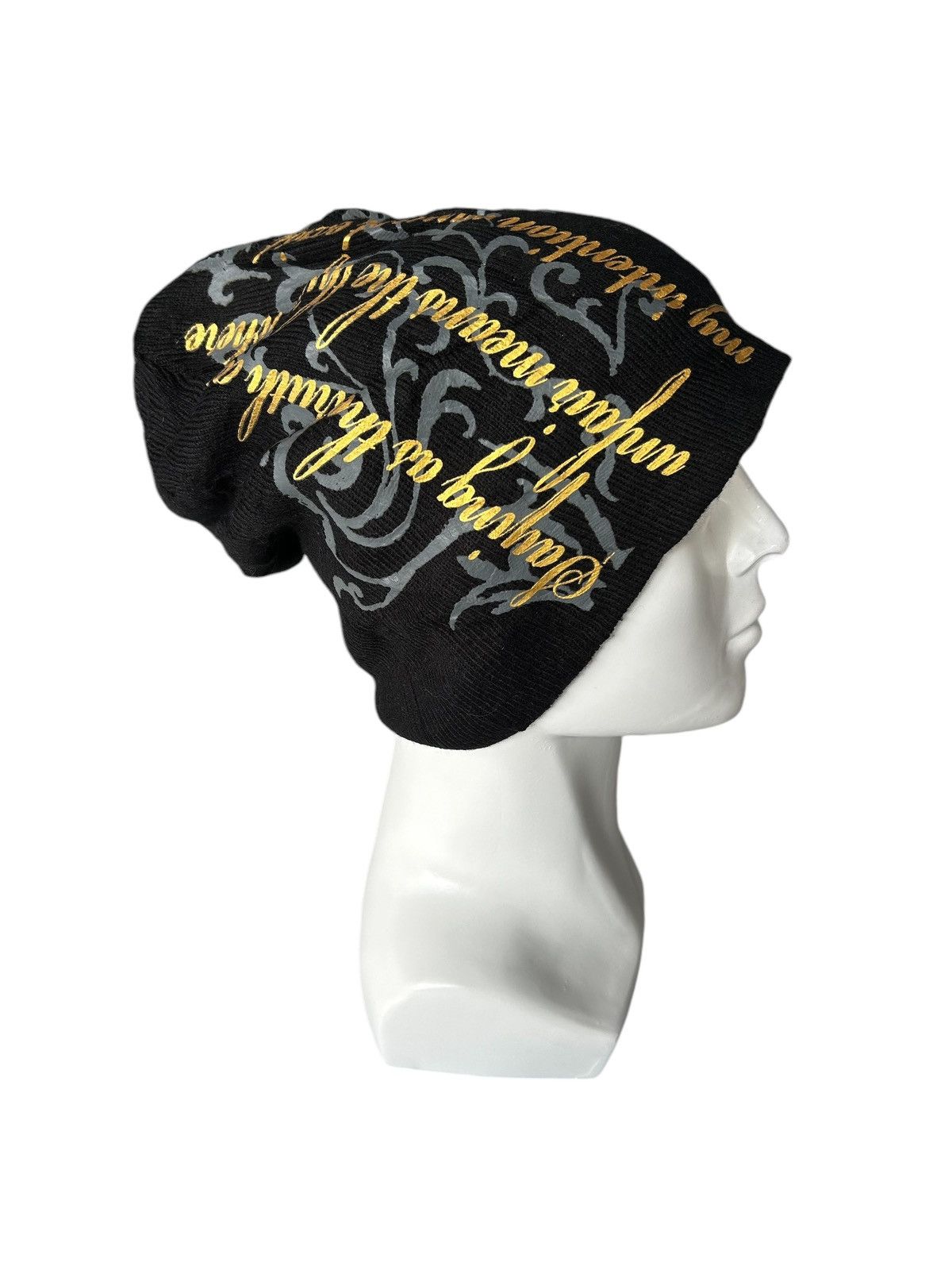 Japanese Brand × Kapital × Vintage Japanese Punk Bondage Style Beanie Hats 🎌☠️☠️ Size ONE SIZE - 2 Thumbnail