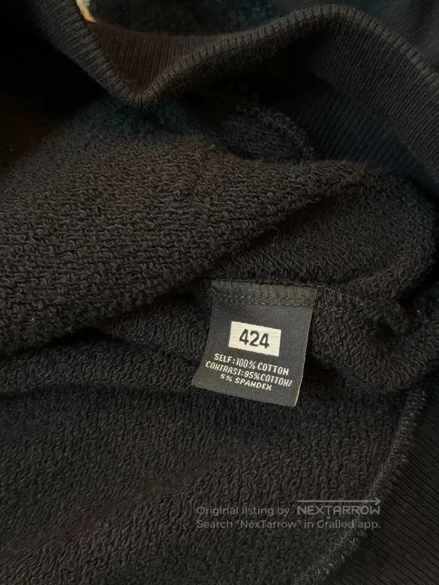 424 424 Embroidered Hoodie. Size US XL / EU 56 / 4 - 5 Thumbnail