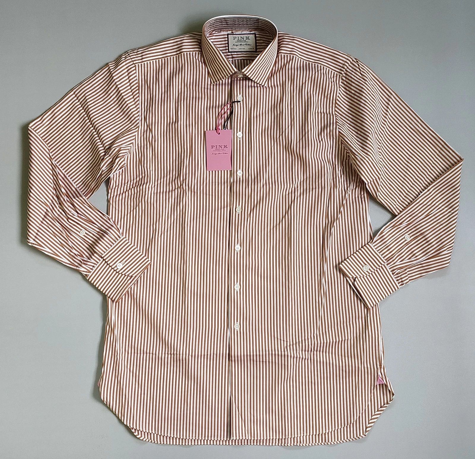 Thomas Pink Thomas Pink ClassicFit Bengal Stripe Formal Shirt T0055 Size US S / EU 44-46 / 1 - 2 Thumbnail