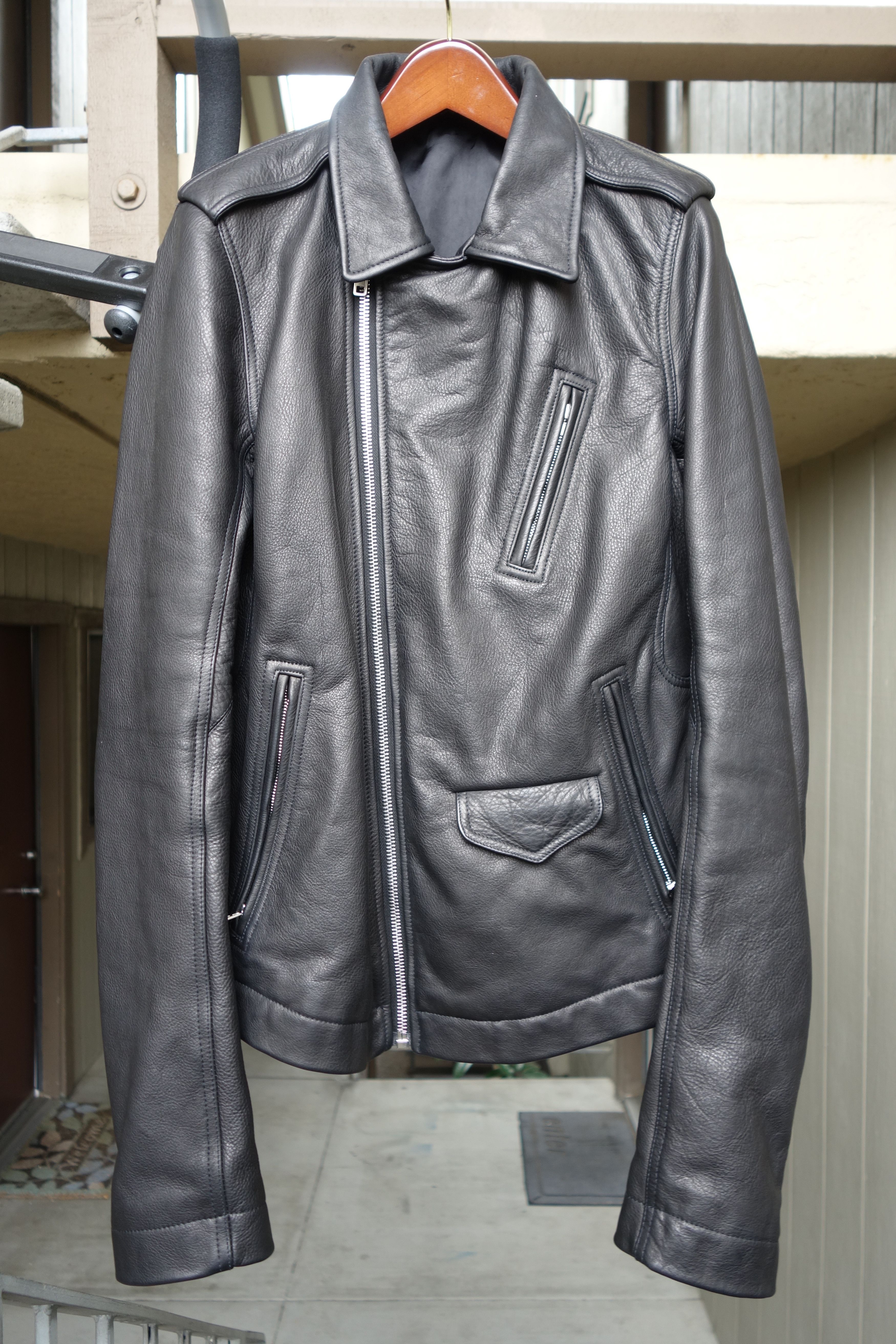 Rick Owens Rick Owens 2014 Stooges Heavy Calf Leather Jacket LCW Size US M / EU 48-50 / 2 - 3 Thumbnail