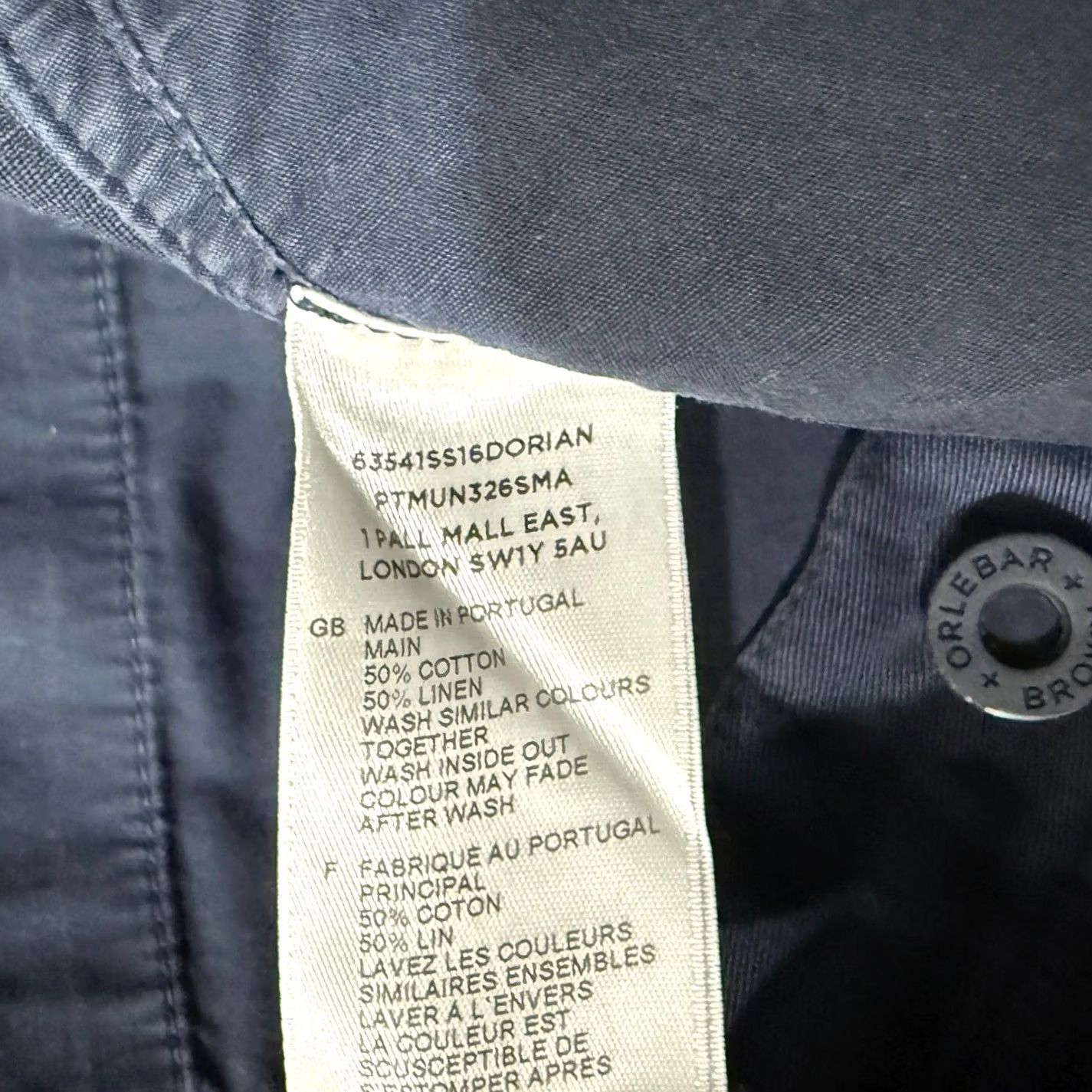 Orlebar Brown Orlebar Brown Chino Pant 32 Inseam 30 Navy Blue Button Fly Flat Cargo Mens Regular Size US 32 / EU 48 - 4 Thumbnail