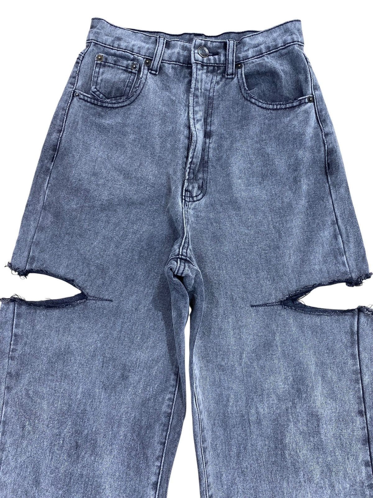 Japanese Brand Japanese Brand GRL Faded Wash Cut Out Style Jeans Size 24" / US 00 / IT 34 - 2 Thumbnail