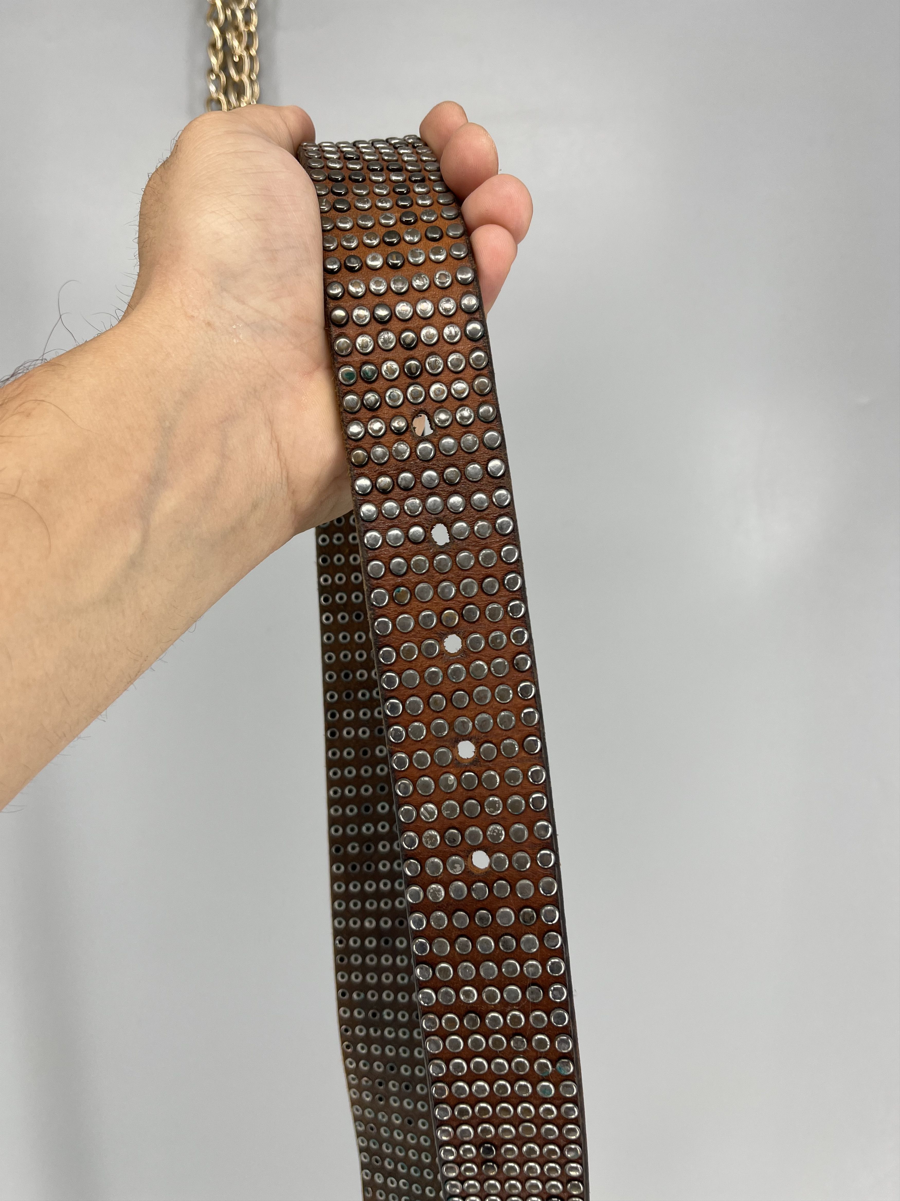 Japanese Brand Vintage 90s Punk Belt Leather Band Rock Y2K 90s Y2K Size ONE SIZE - 9 Thumbnail