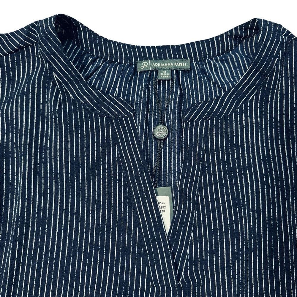Adrianna Papell NWT New $89 Adrianna Papell Flutter Sleeve V-Neck Striped B Size M / US 6-8 / IT 42-44 - 7 Thumbnail