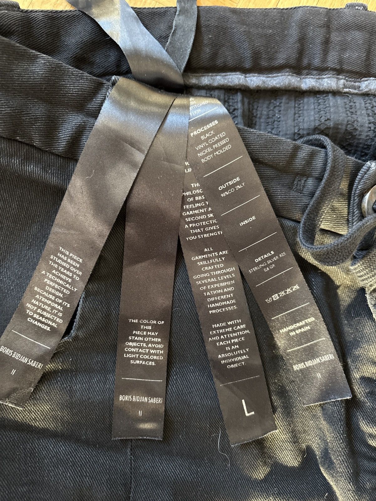 11 By Boris Bidjan Saberi Boris Bidjan Saberi P14 2H Hand Stitched Jeans Size US 34 / EU 50 - 3 Thumbnail