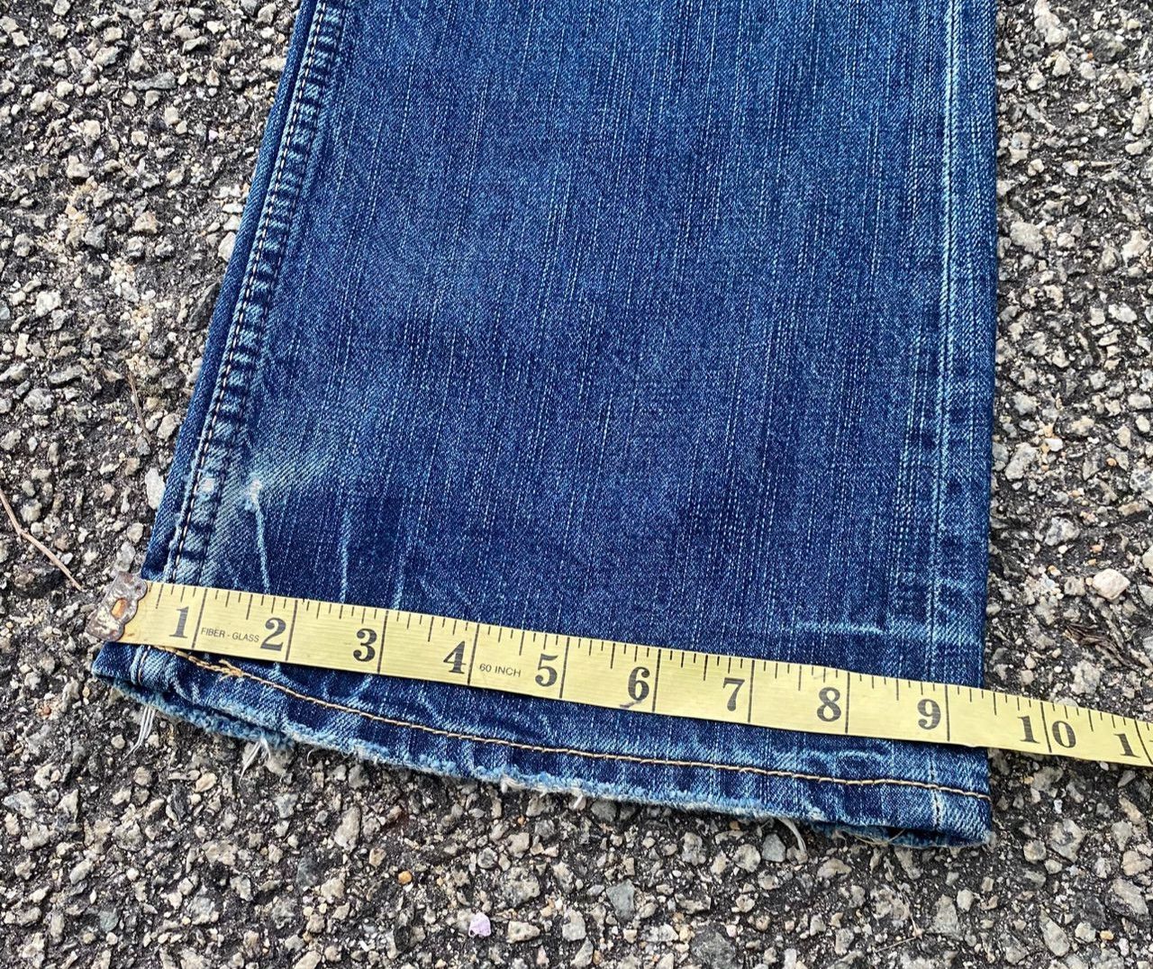 If Six Was Nine Vintage American Eagle Flared Distressed Denim Size US 31 - 10 Thumbnail