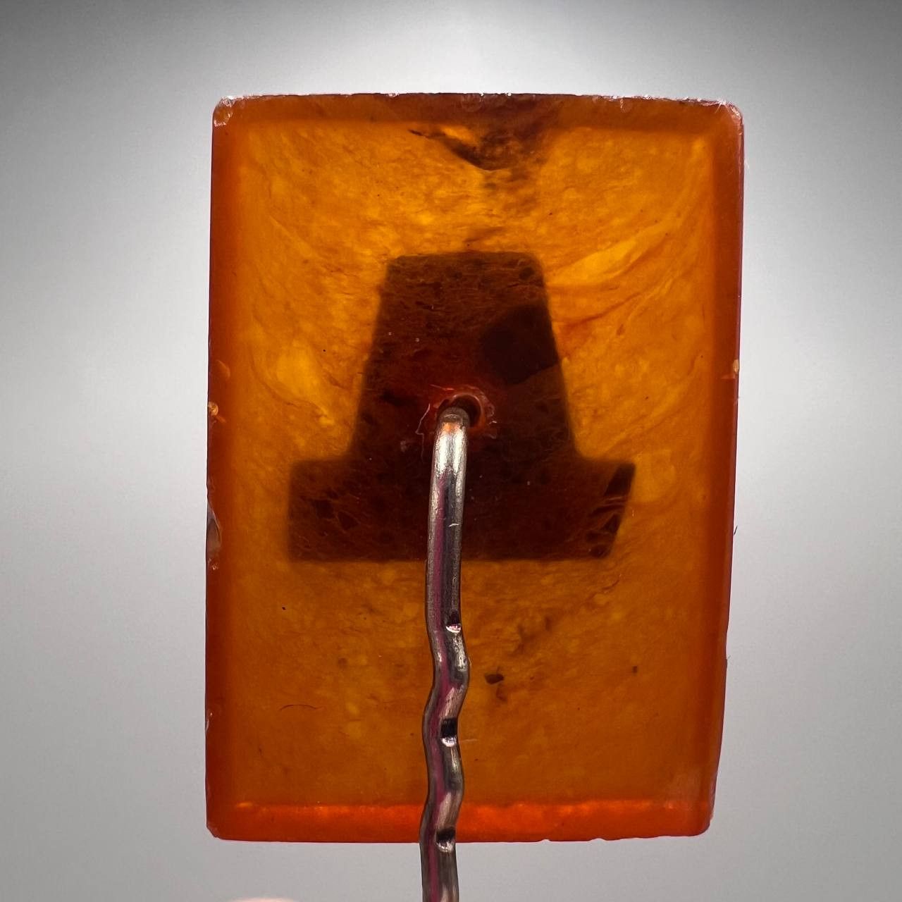 Vintage Vintage USSR Baltic Amber Hat Pin Vilnius Lithuania Brooch Size ONE SIZE - 3 Thumbnail