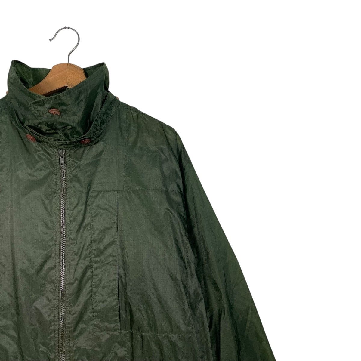 Issey Miyake Issey Miyake Windcoat Green Nylon Long Jacket Size US L / EU 52-54 / 3 - 6 Thumbnail