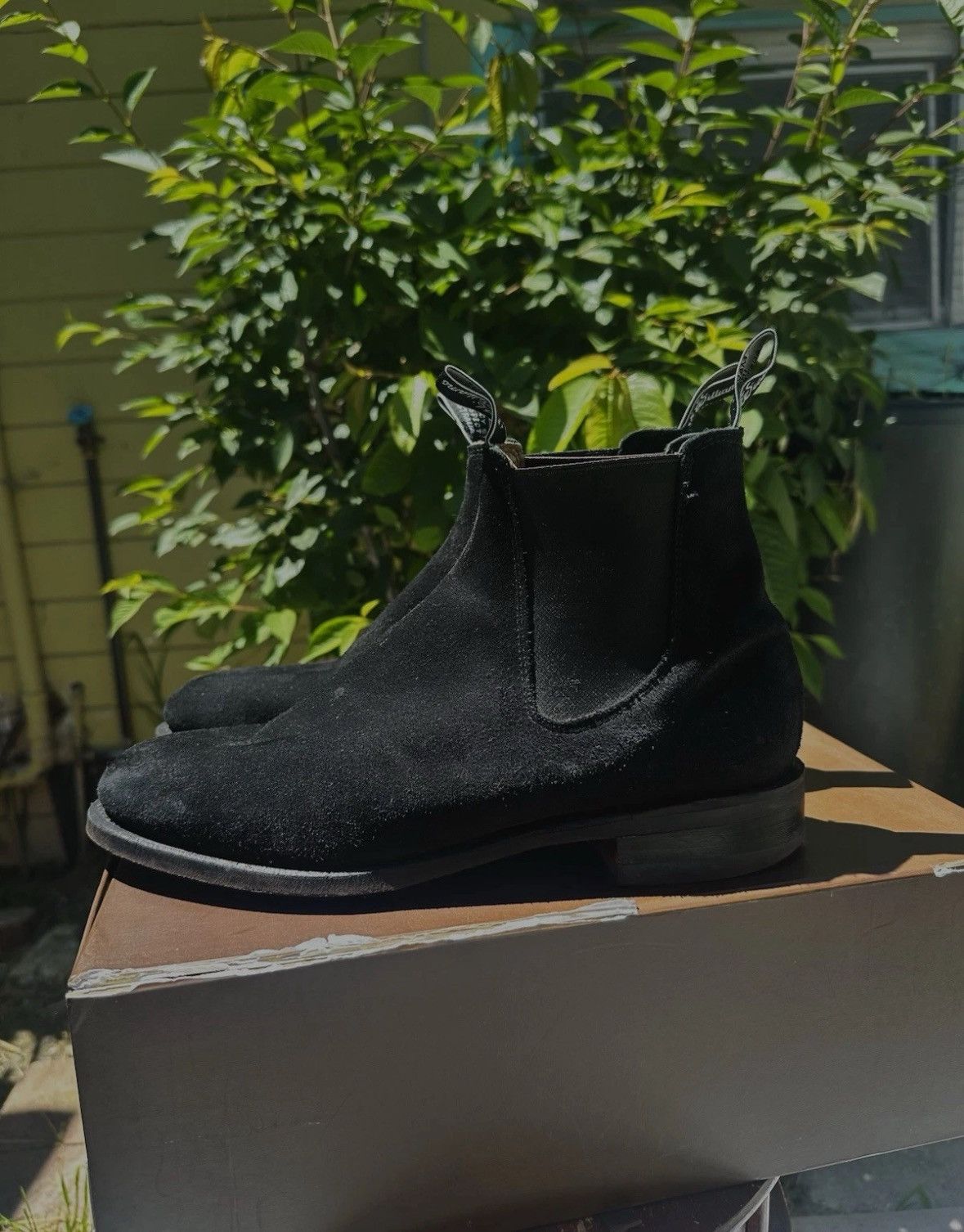 R M Williams Rm Williams Comfort Turnout Suede Size Us 11 Shoes in Black, Men's