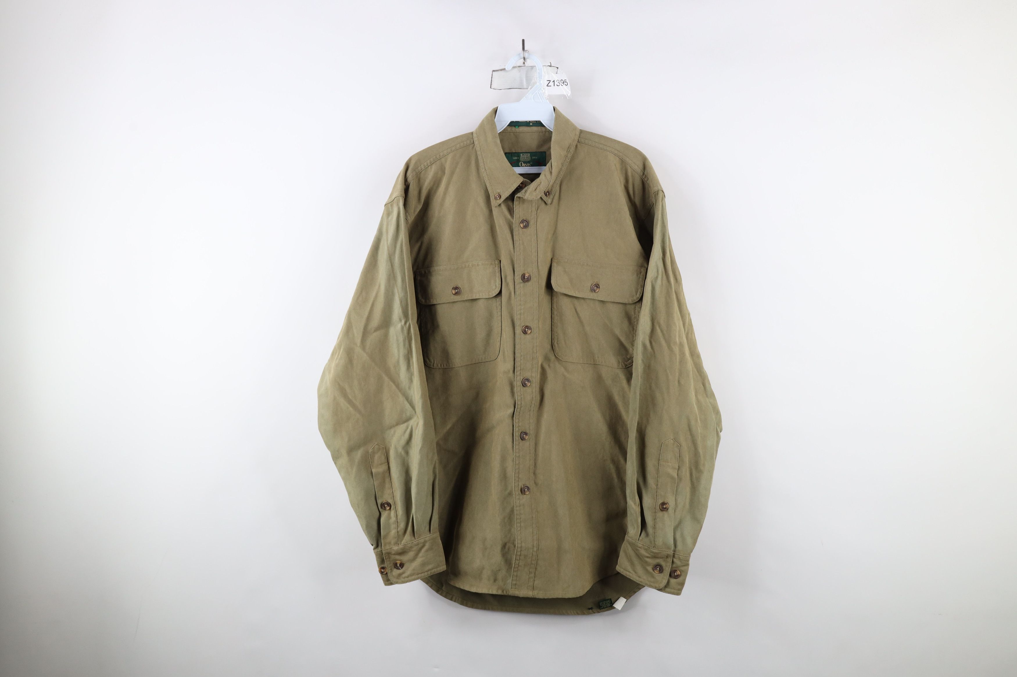 Orvis × Vintage Vintage 90s Orvis Heavyweight Microfiber Button Down Shirt Size US M / EU 48-50 / 2 - 1 Thumbnail