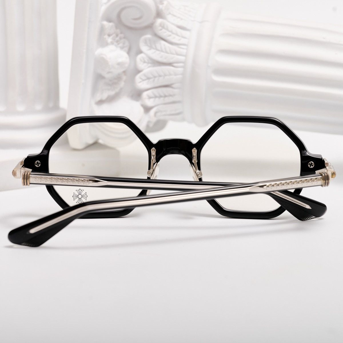 Chrome Hearts CHROME HEARTS CLITCO-A BLACK GLASSES Size ONE SIZE - 7 Thumbnail