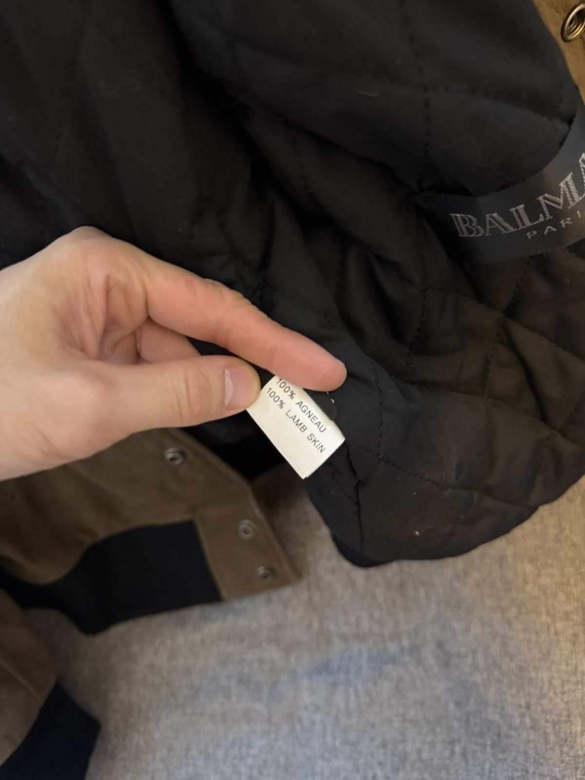 Balmain Balmain decarnin SS10 leather varsity jacket Size US L / EU 52-54 / 3 - 7 Thumbnail
