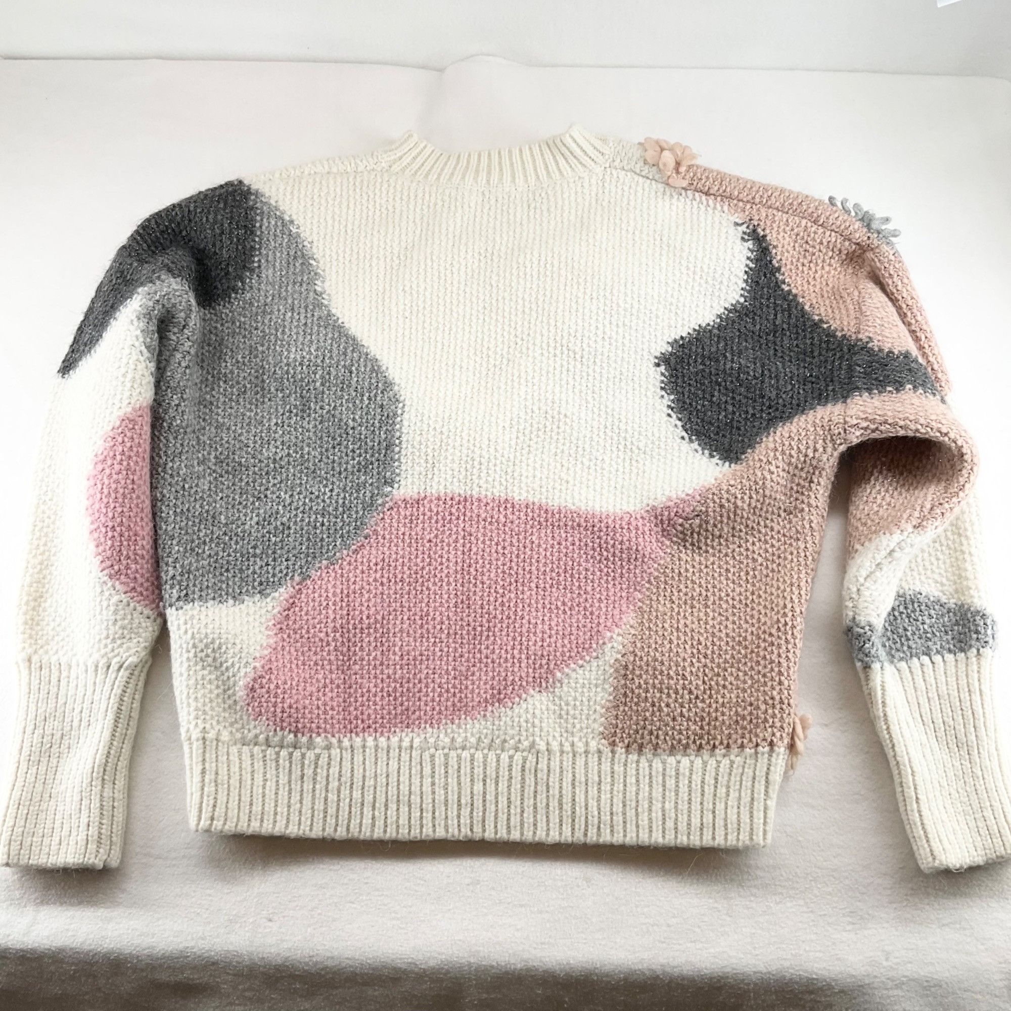 Kate Spade RARE Kate Spade metallic flower bloom petal alpaca sweater j Size XL / US 12-14 / IT 48-50 - 5 Thumbnail