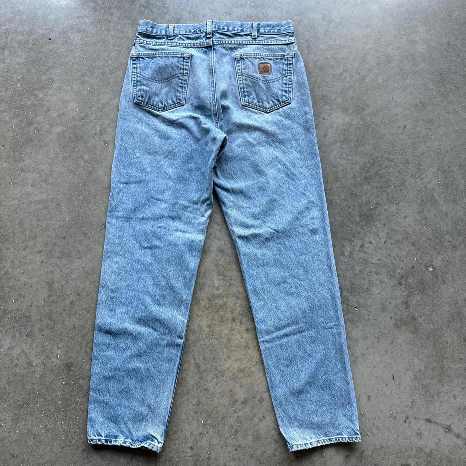 Carhartt Light wash Carhartt denim jeans Size US 35 - 2 Thumbnail