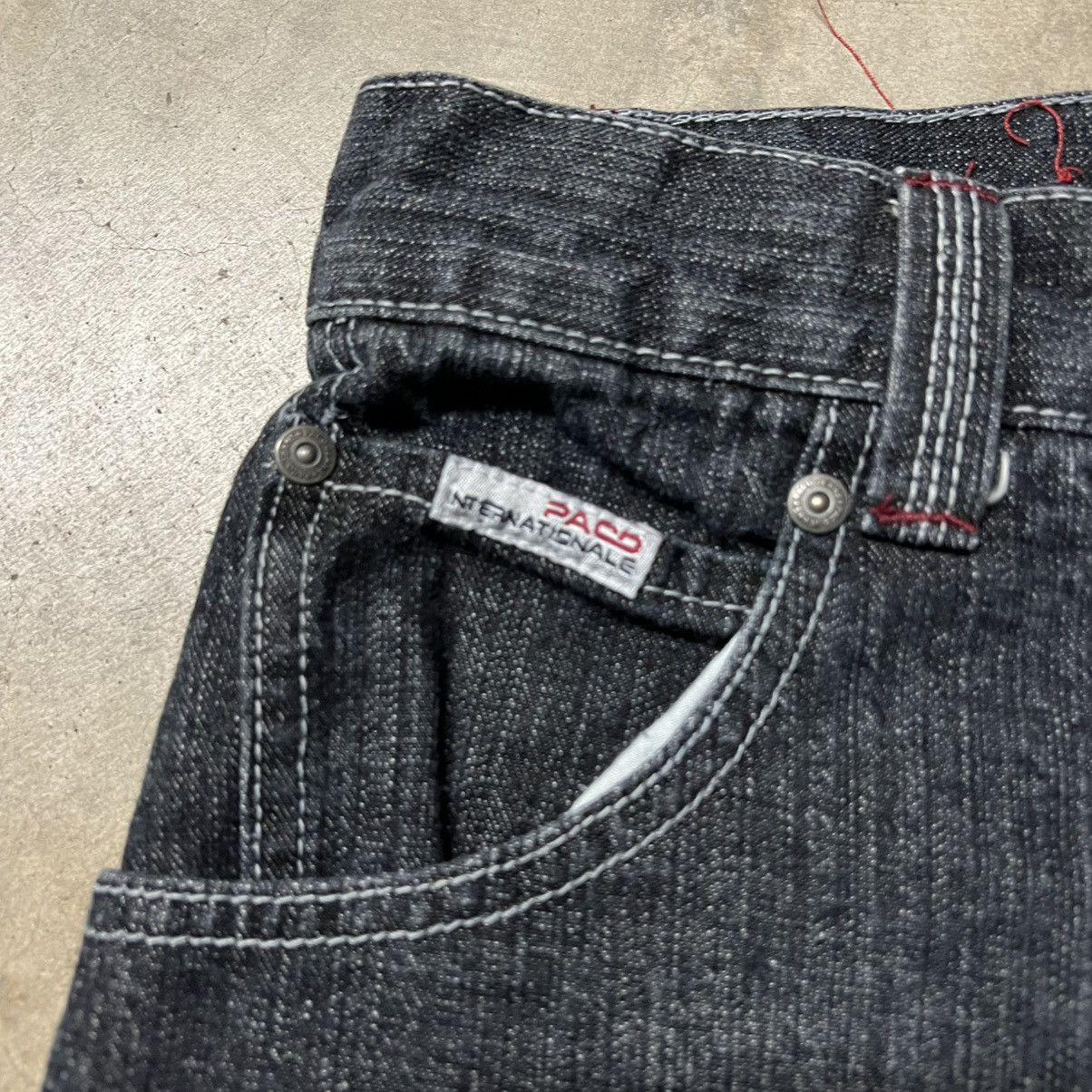 Affliction × JNCO × Southpole Vintage Y2K Paco Jean Company Faded Black Denim Jean Shorts Size US 30 / EU 46 - 8 Thumbnail