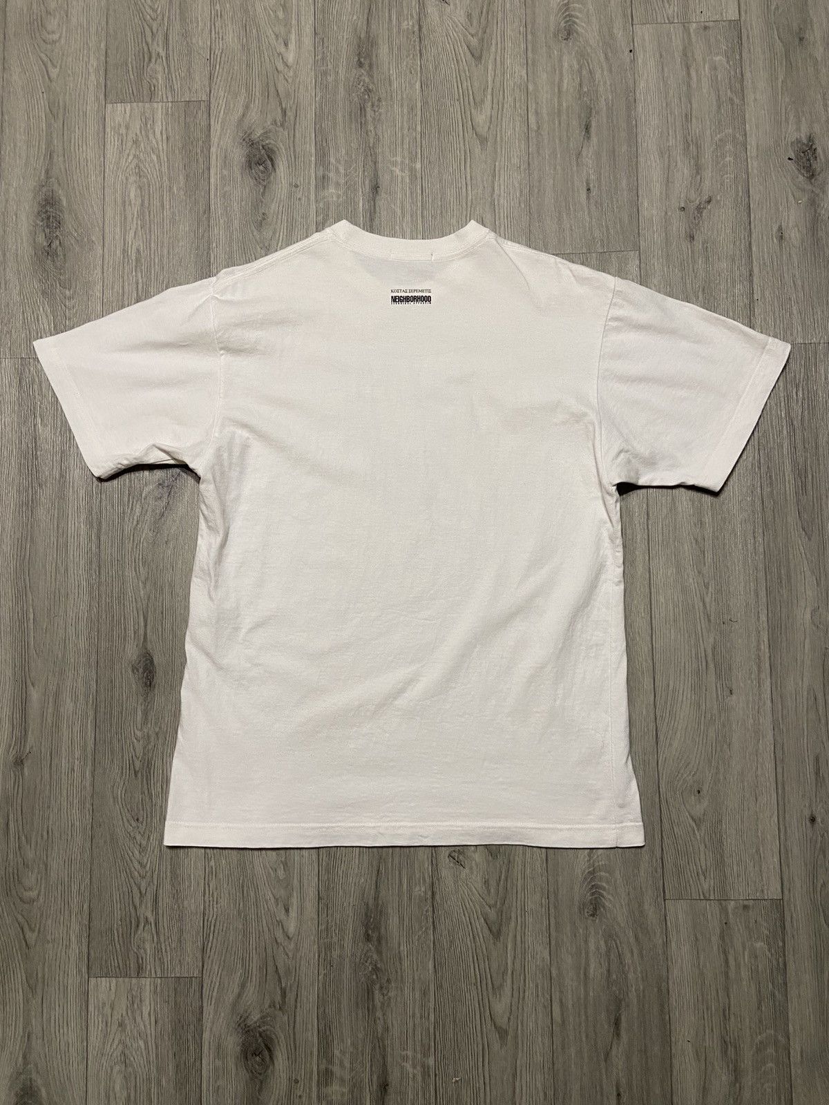 Neighborhood Neighbourhood x Kostas sepemetis white print t shirt Size US M / EU 48-50 / 2 - 2 Thumbnail