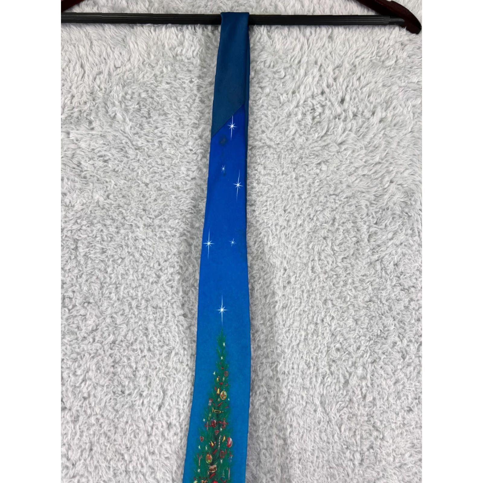 Vintage VINTAGE Ralph Marlin Mens Tie Christmas Snow Man The Christmas Tree Size ONE SIZE - 3 Thumbnail