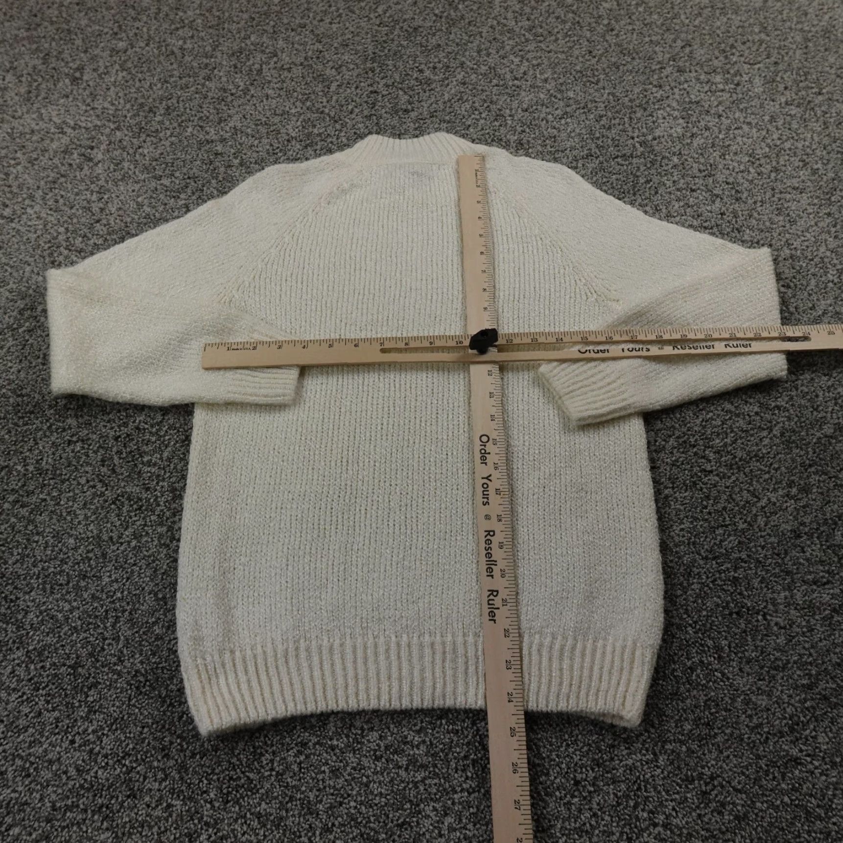 Vintage Fisherman Sweater Womens PM White Irish Aran Cable Knit Pullover Sweatshirt Size M / US 6-8 / IT 42-44 - 5 Thumbnail