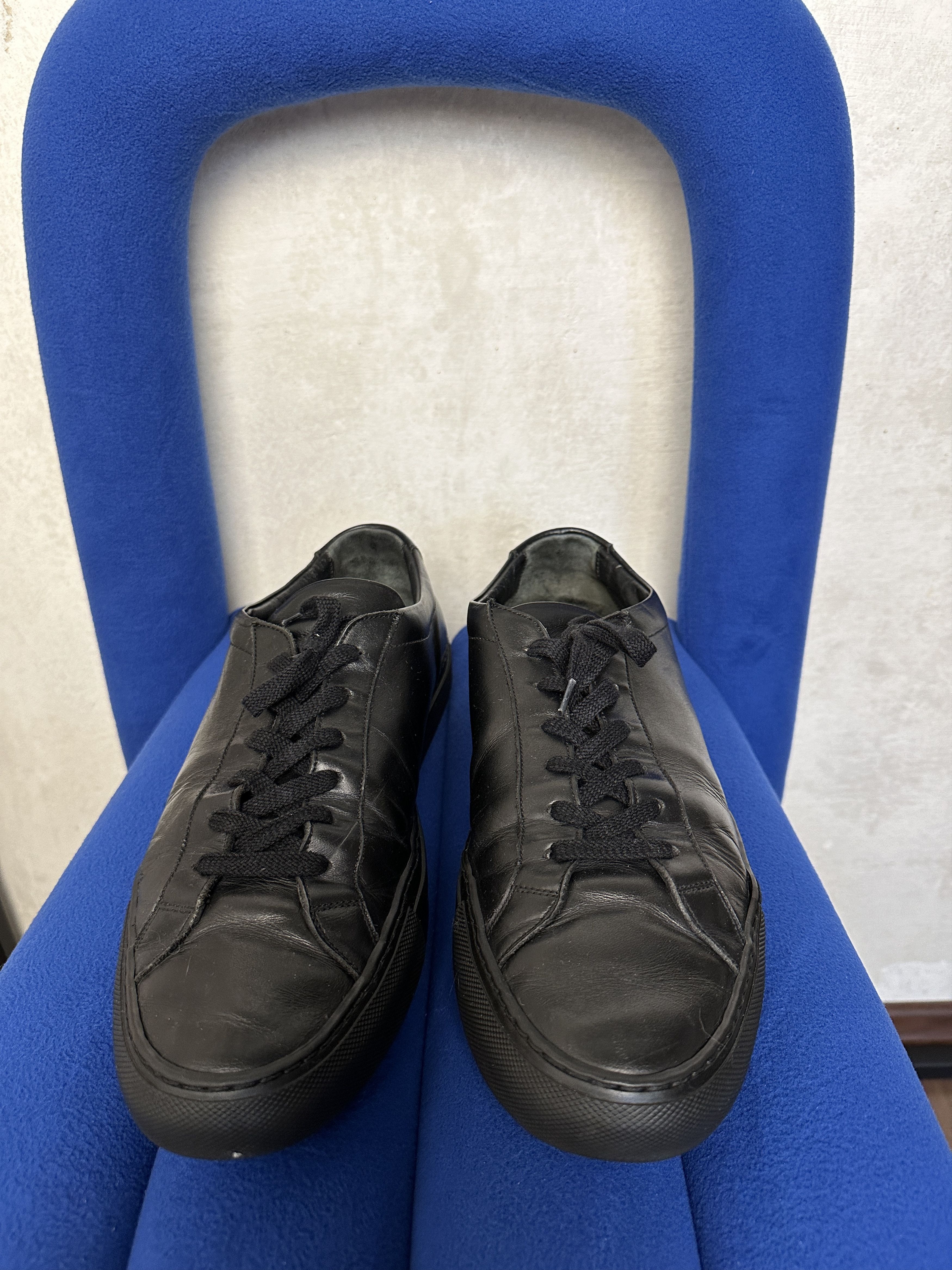 Common Projects Achilles Low Black Size US 11 / EU 44 - 5 Thumbnail