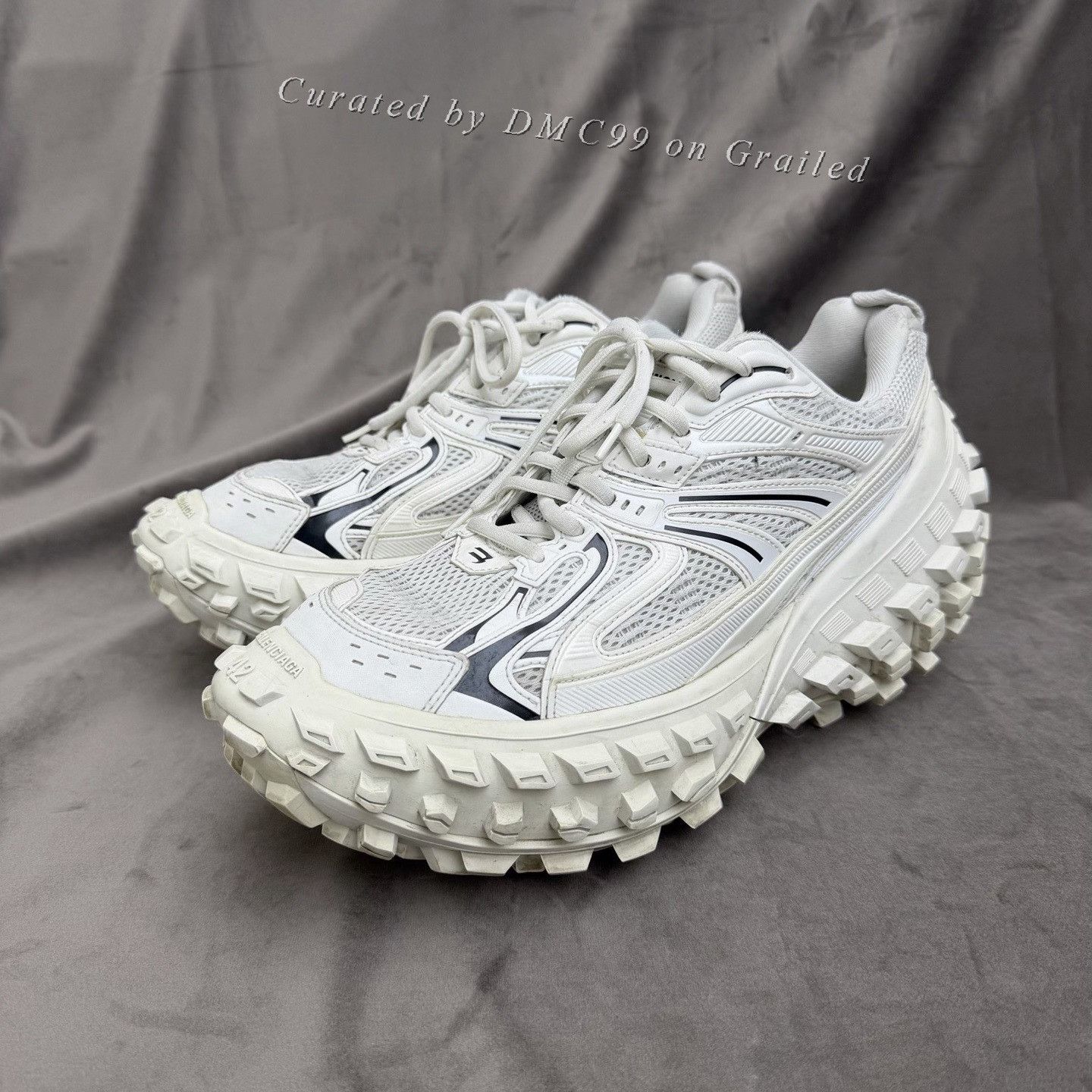 Balenciaga Balenciaga Defender Distressed Sneakers Size US 9 / EU 42 - 1 Thumbnail