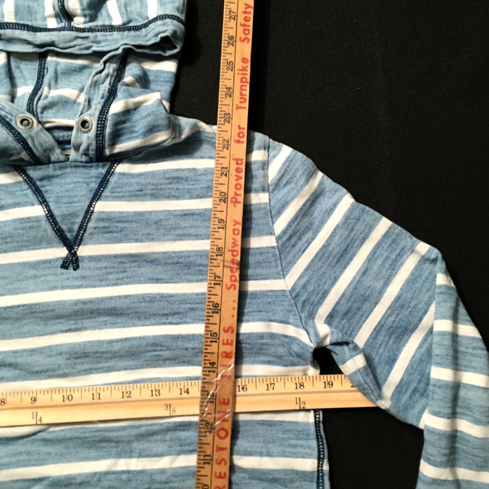 Tommy Hilfiger Tommy Hilfiger Hoodie S BLUE Striped Logo Zip Up Sweatshirt Women Regular Size S Size S / US 4 / IT 40 - 3 Thumbnail