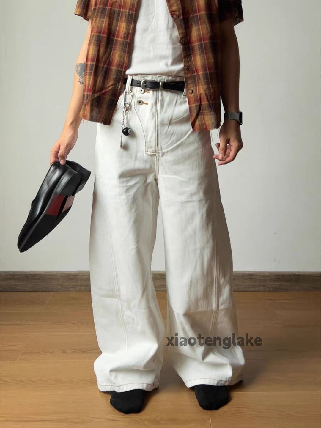 Jean xz utility loose baggy flared vintage wide Leg jeans Size US 28 / EU 44 - 8 Thumbnail
