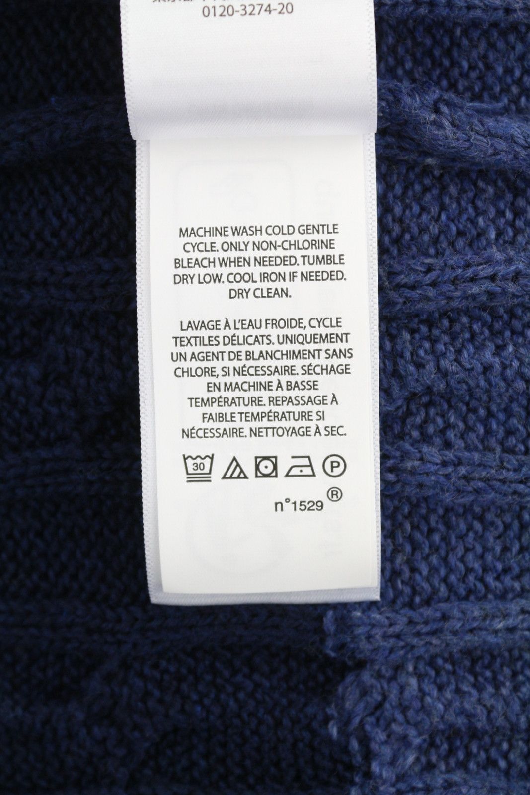 Ralph Lauren BLUE M Striped Cable Knit Pullover 86945 Size US M / EU 48-50 / 2 - 9 Thumbnail